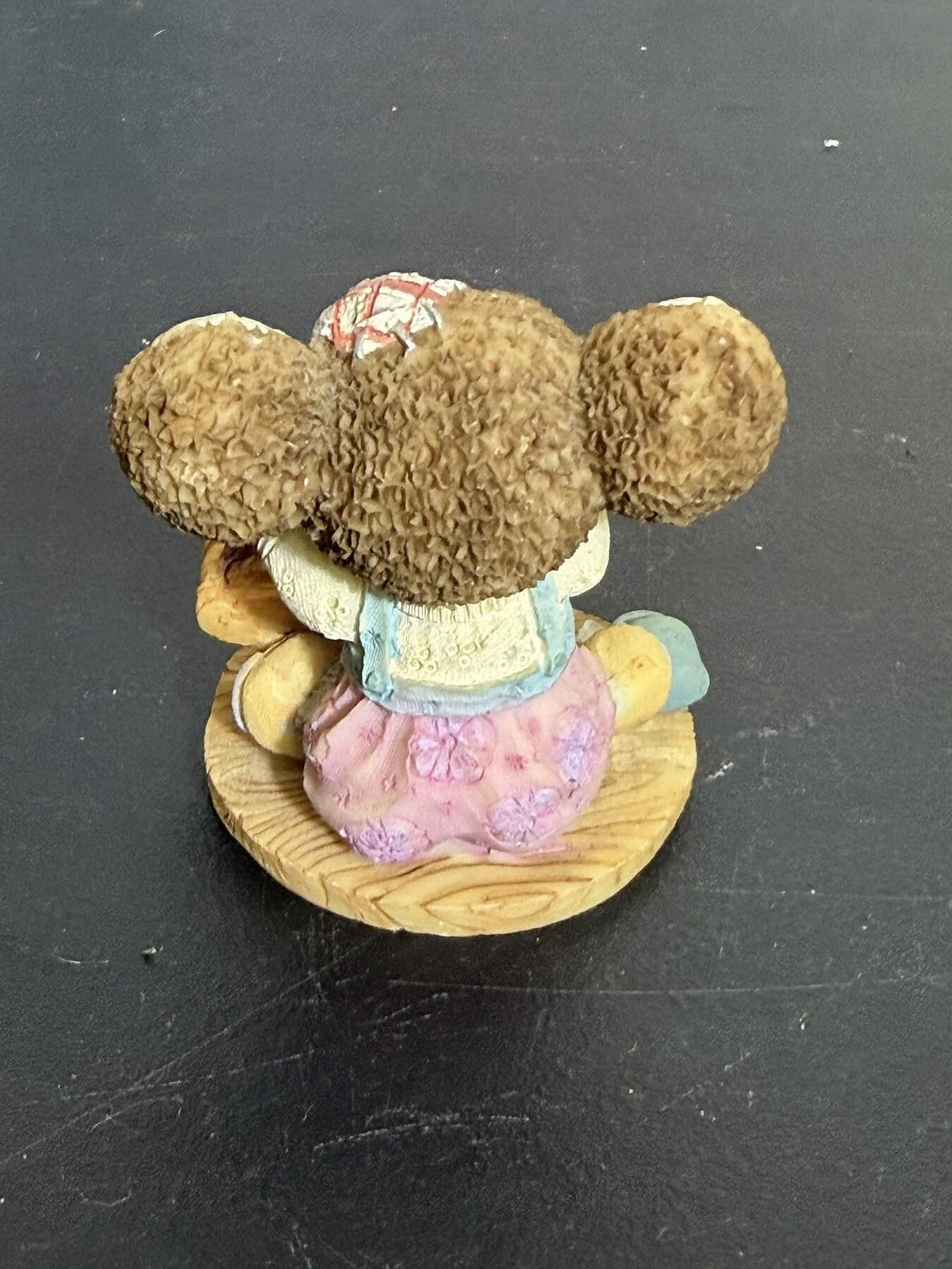 Cute Mouse Figurine with Rocking Horse & Crafts Decor Made in China - Wormhole Thrift