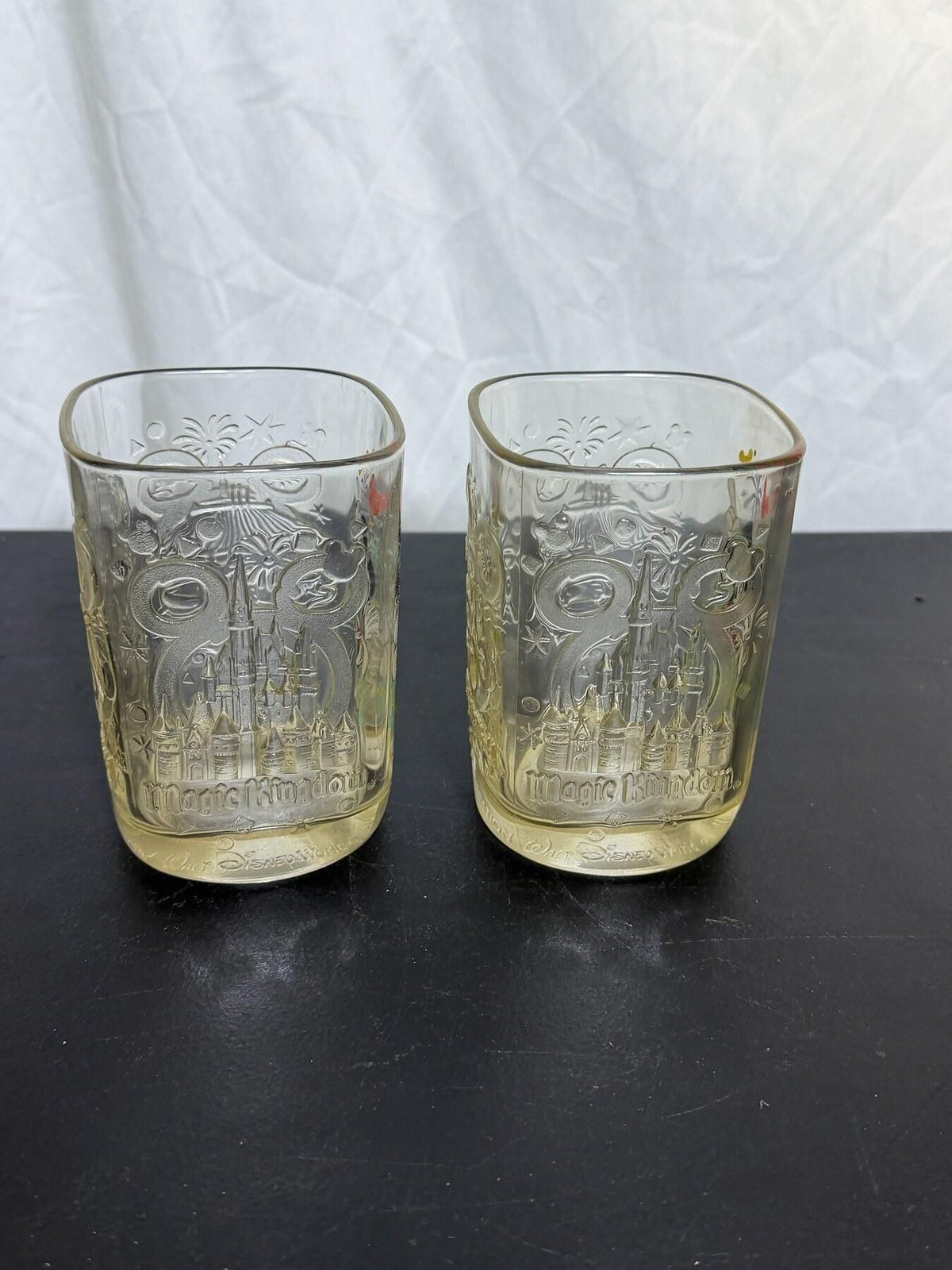 Lot of 2 Disney Mickey Mouse 2000 McDonald’s Glass Tumblers - Wormhole Thrift