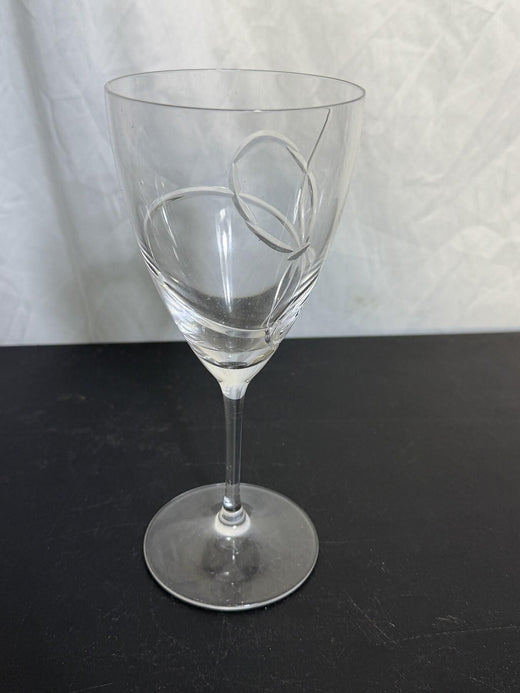 Vera Wang Wedgwood Love Knots Etched Bow Crystal Stemmed Glass - Wormhole Thrift