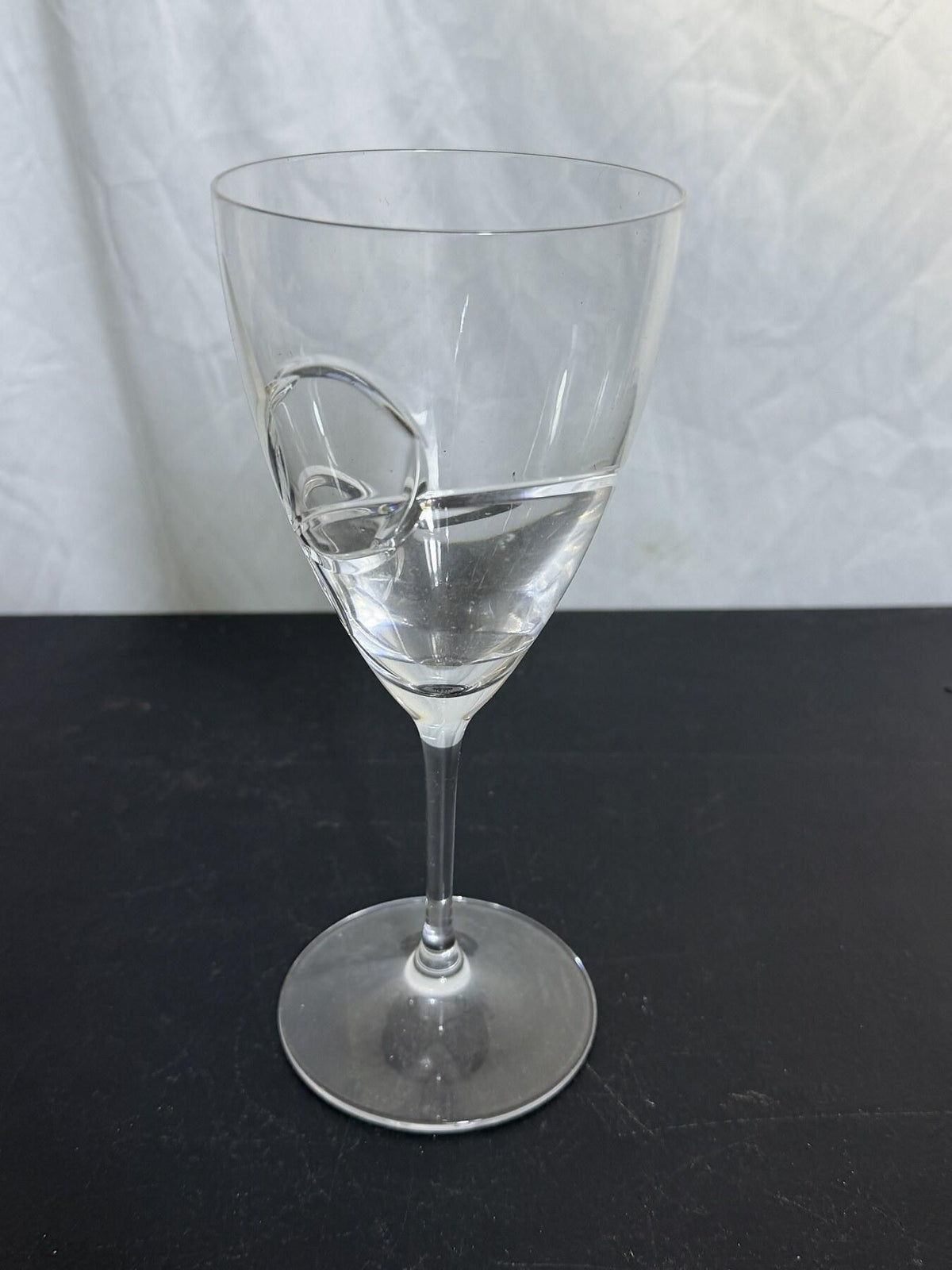 Vera Wang Wedgwood Love Knots Etched Bow Crystal Stemmed Glass - Wormhole Thrift