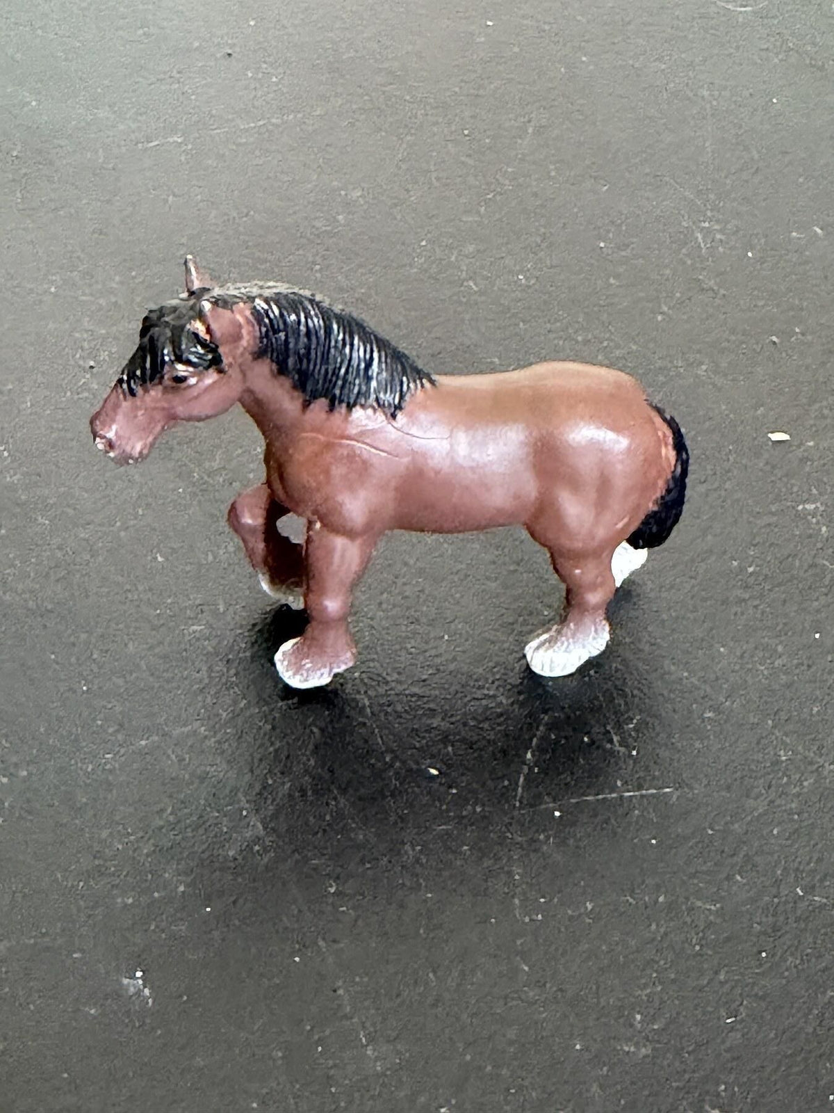 Safari Ltd. Shire Horse Figurine Brown Plastic Toy - Wormhole Thrift