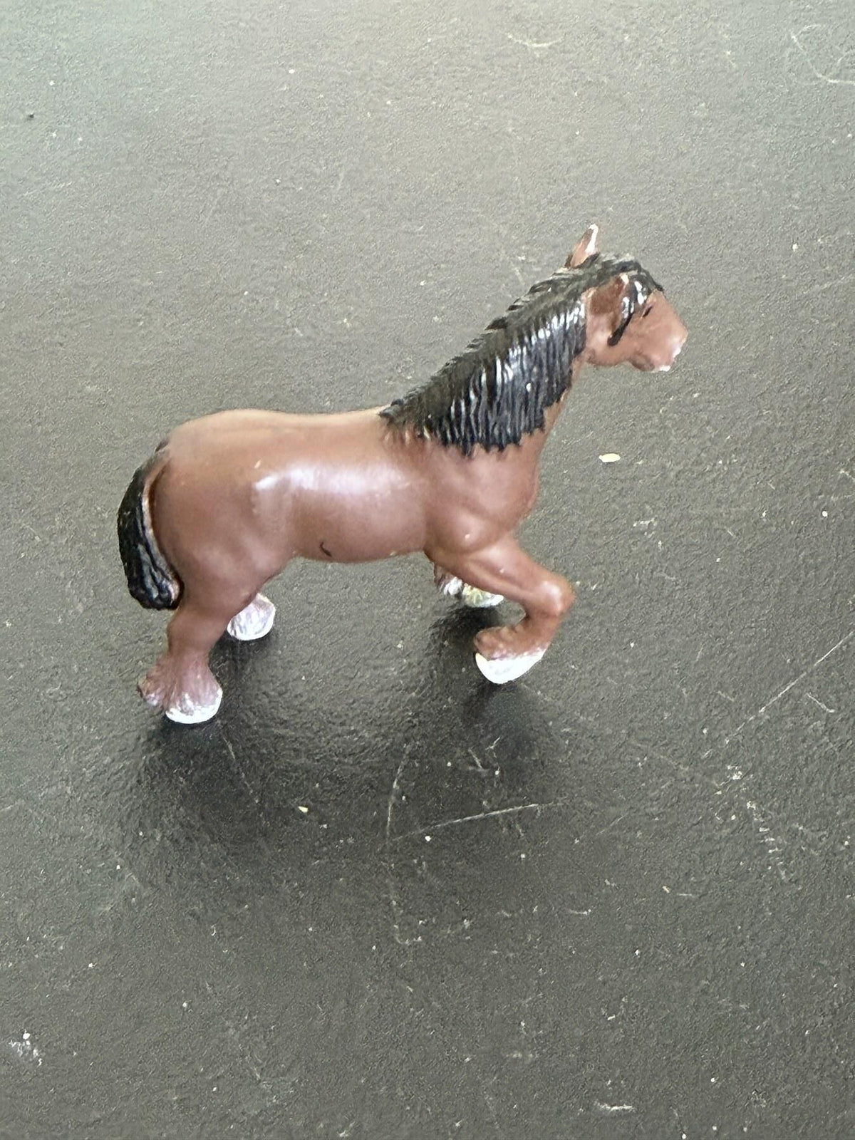 Safari Ltd. Shire Horse Figurine Brown Plastic Toy - Wormhole Thrift