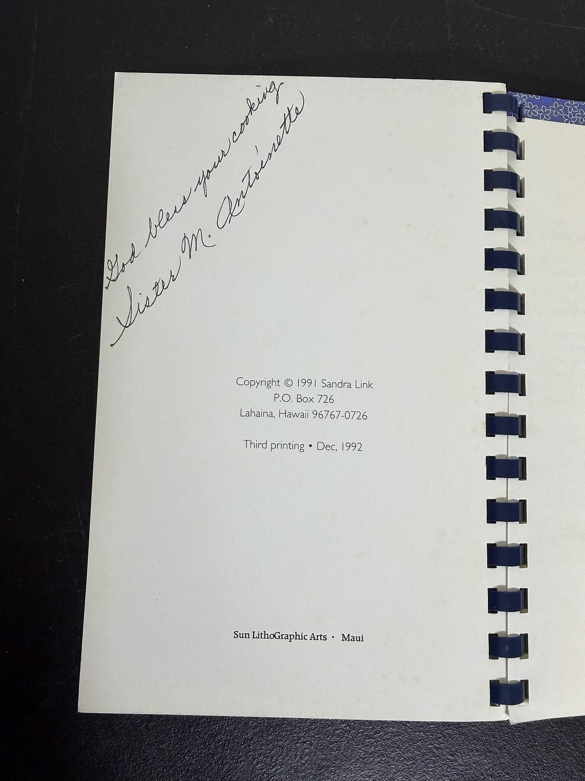 Sister Antoinette's Favorite Recipes Cookbook 1991 3rd Print Hawaii - Wormhole Thrift