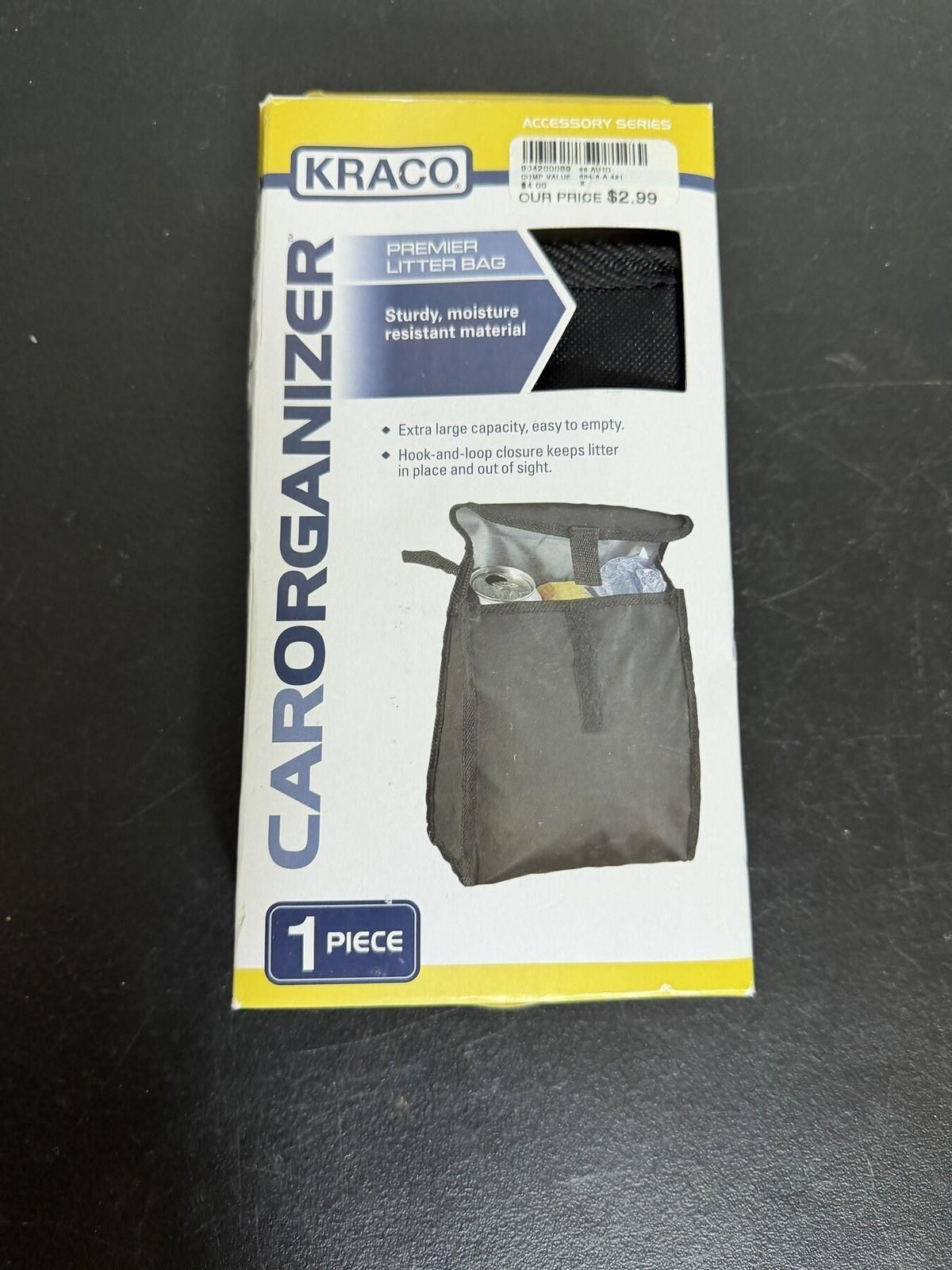 KRACO CarOrganizer Premier Litter Bag Auto Accessory New - Wormhole Thrift