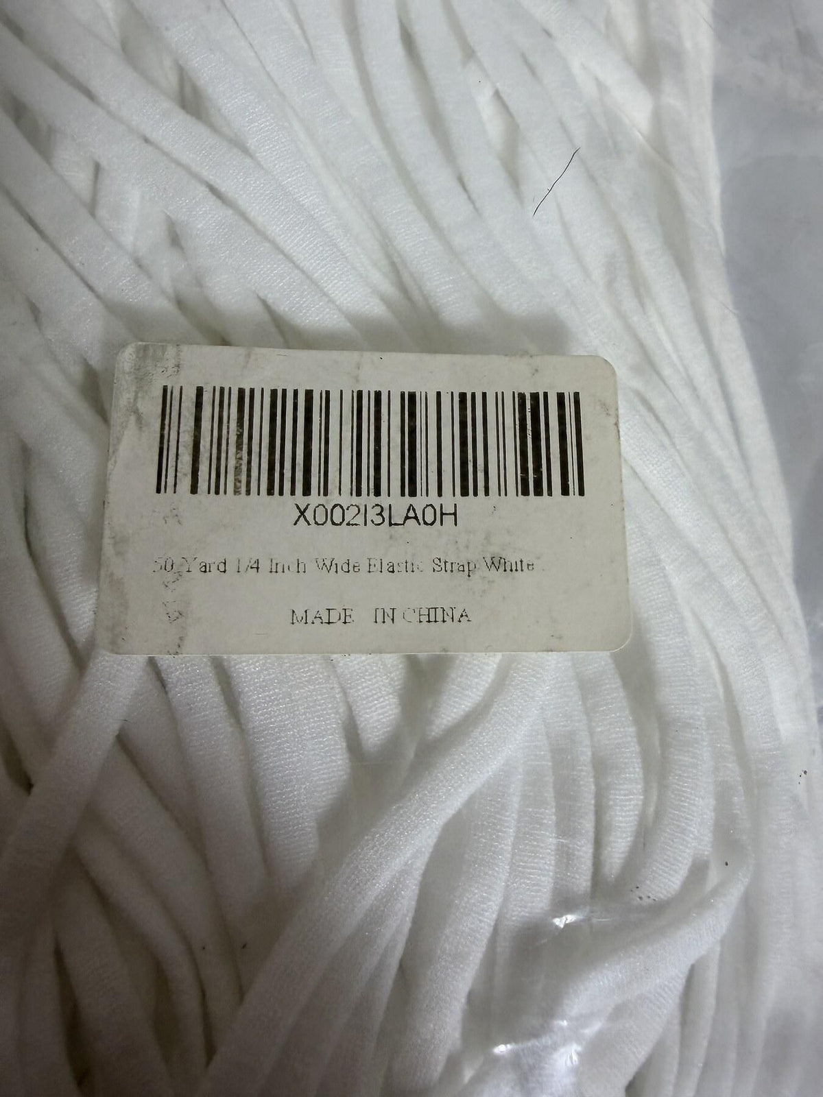 50 Yard 1/4" White Elastic Strap Sewing Craft Supply New - Wormhole Thrift