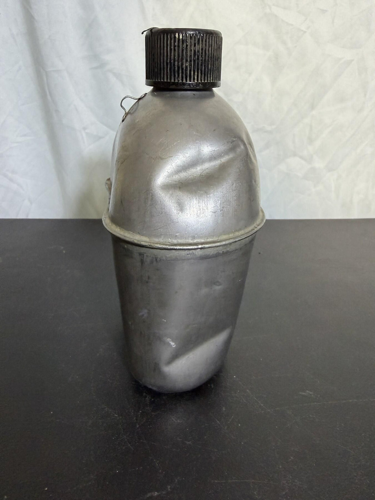 WWII U.S. Military GP&F.CO 1944 Aluminum Canteen - Wormhole Thrift