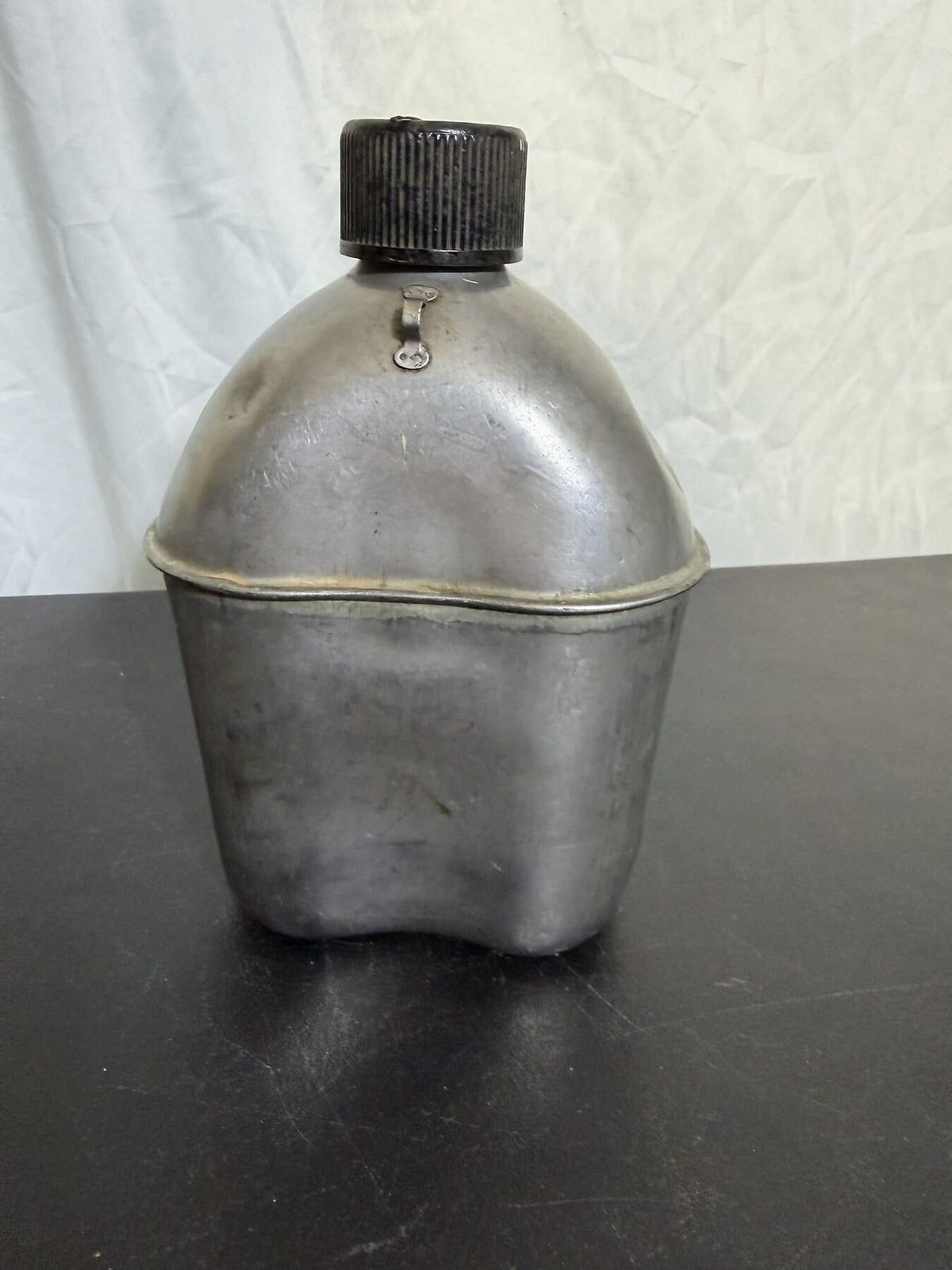 WWII U.S. Military GP&F.CO 1944 Aluminum Canteen - Wormhole Thrift