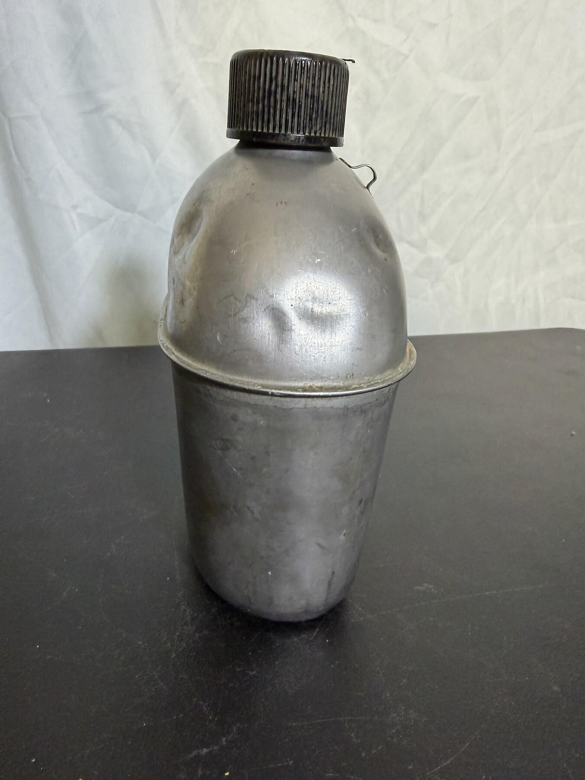 WWII U.S. Military GP&F.CO 1944 Aluminum Canteen - Wormhole Thrift