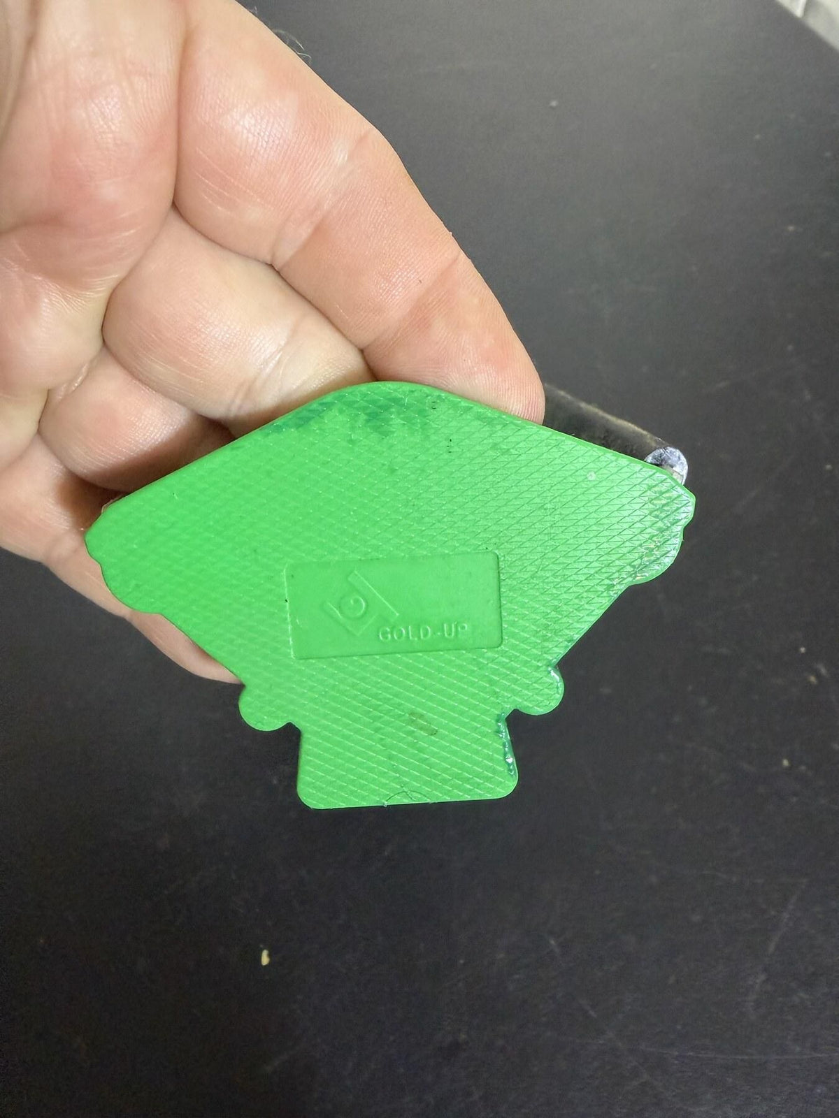 GOLD-UP Screen Printing Ink Scoop Spatula Tool 6" Green & Silver - Wormhole Thrift
