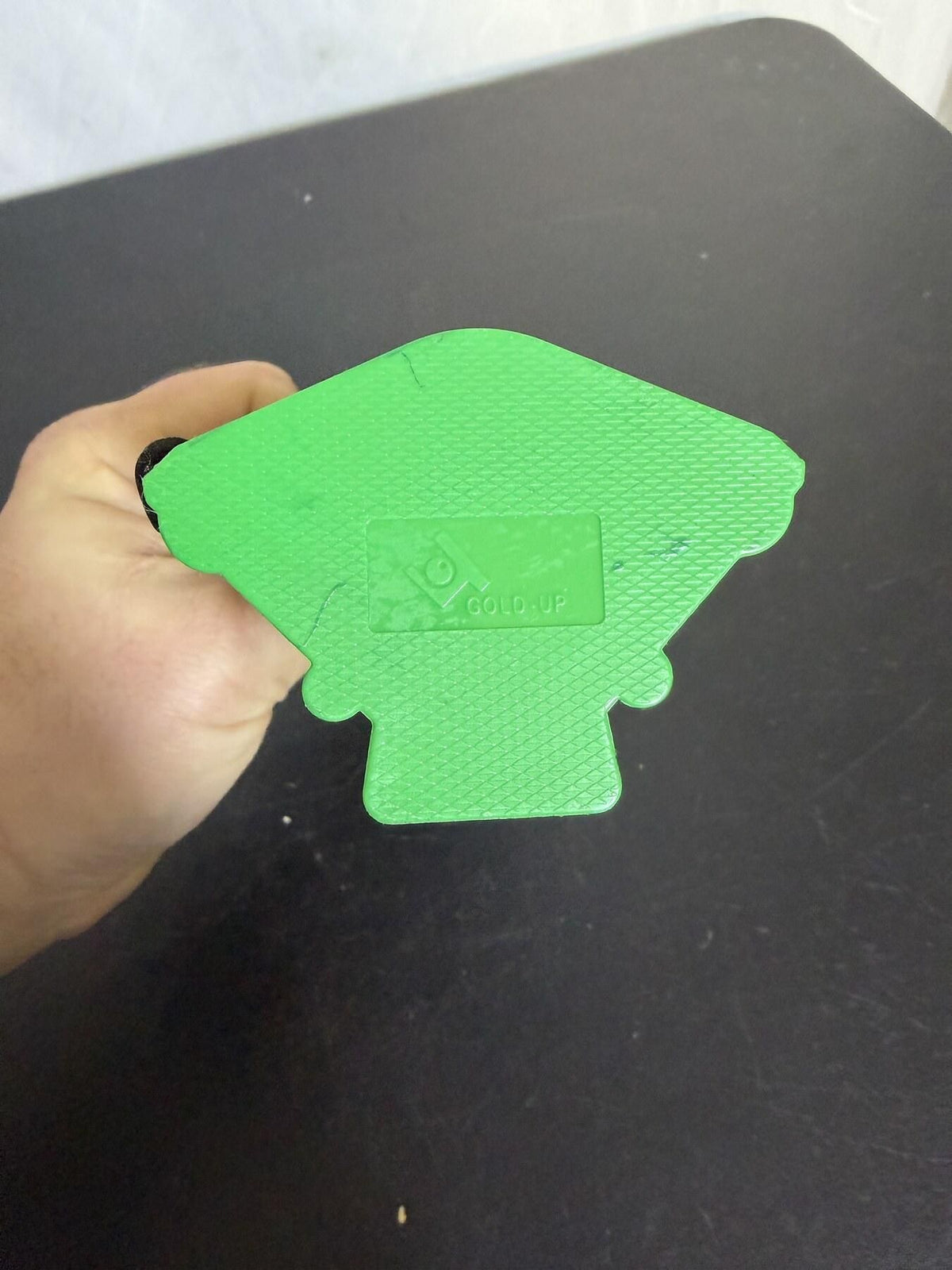 GOLD-UP Screen Printing Ink Scoop Spatula Tool 6" Green & Silver - Wormhole Thrift