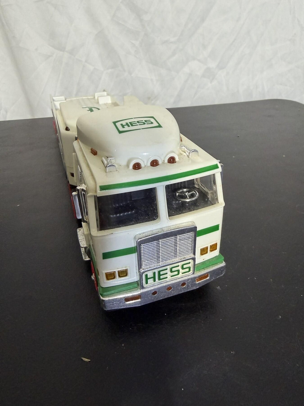 1999 Hess Toy Truck & Flatbed Trailer (No Shuttle) Lights On/Off - Wormhole Thrift