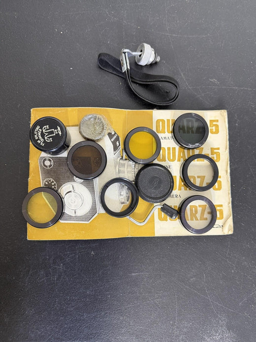Vintage Quarz 5 Camera Lens Filter & Accessory Set with Film - Wormhole Thrift