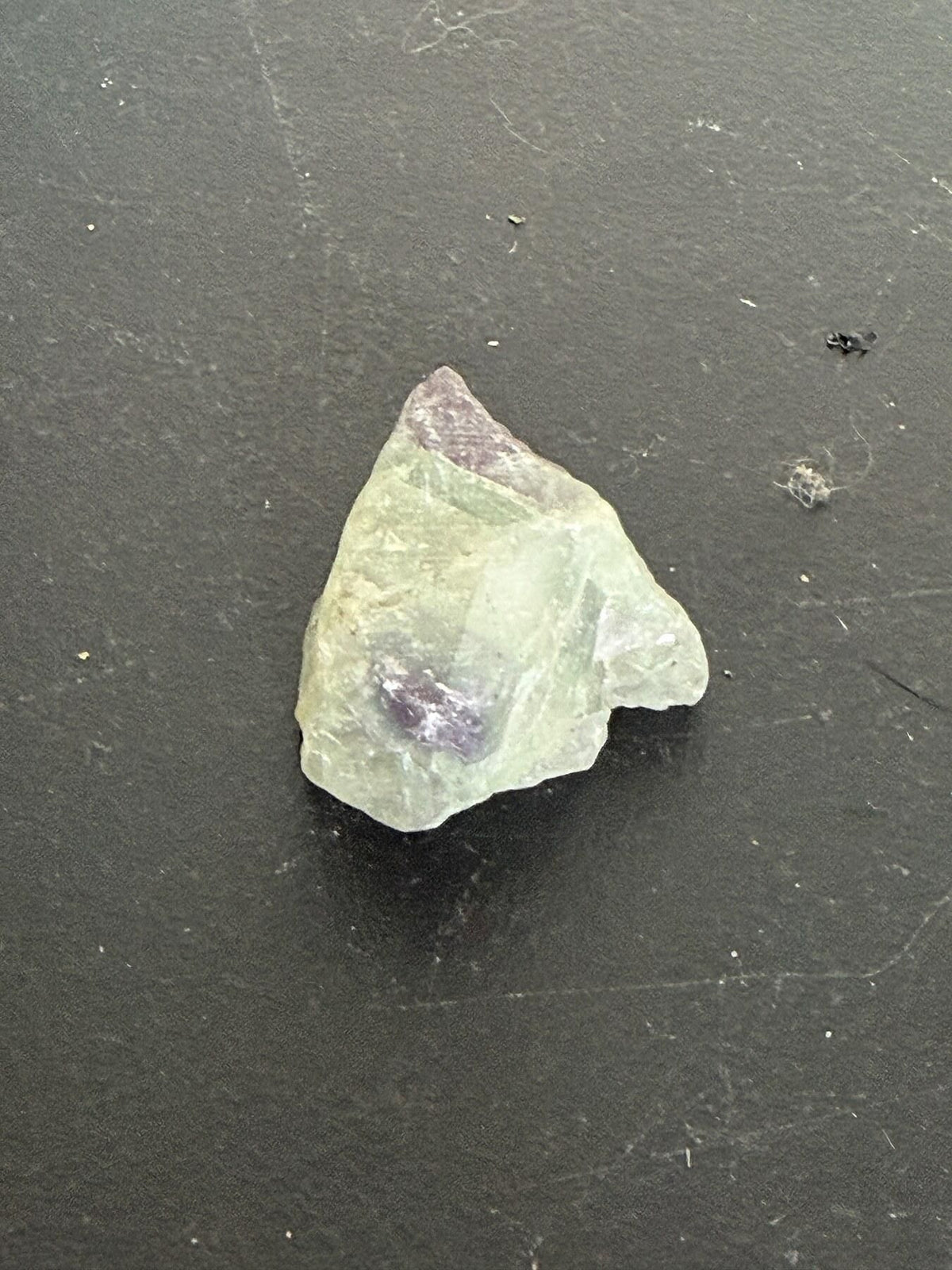 Natural Raw Rainbow Fluorite Crystal Specimen - Purple & Green Mineral - Wormhole Thrift