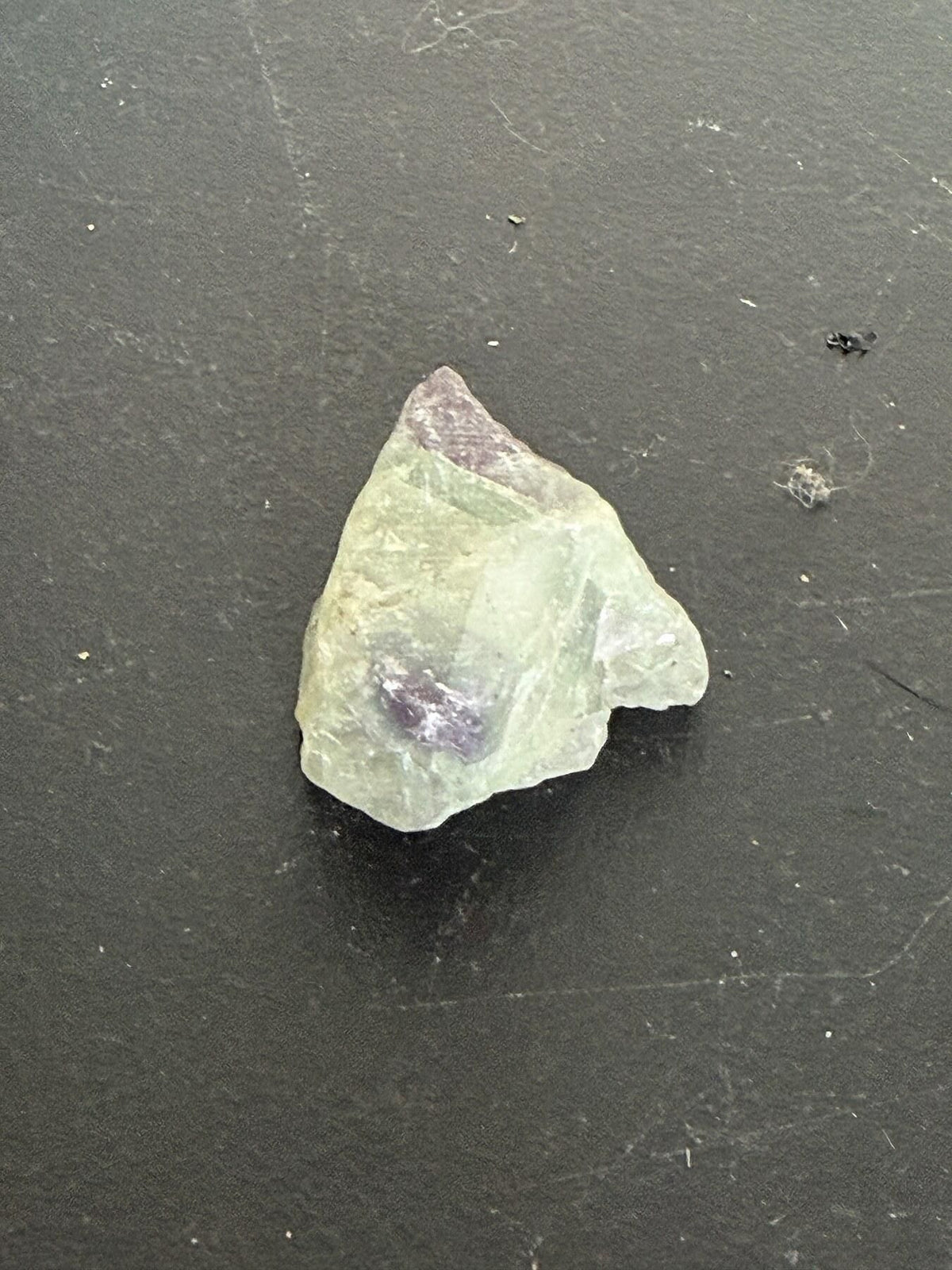 Natural Raw Rainbow Fluorite Crystal Specimen - Purple & Green Mineral - Wormhole Thrift