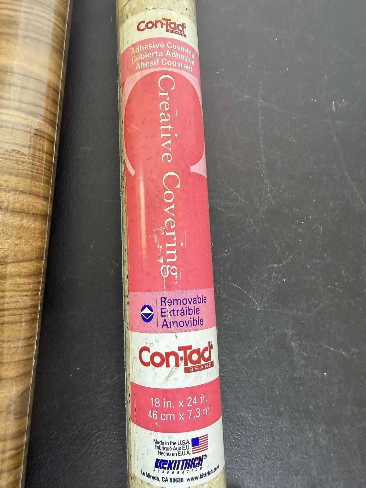 Con-Tact Creative Covering Adhesive Shelf Liner 2 Rolls Wood Grain & Speckled - Wormhole Thrift