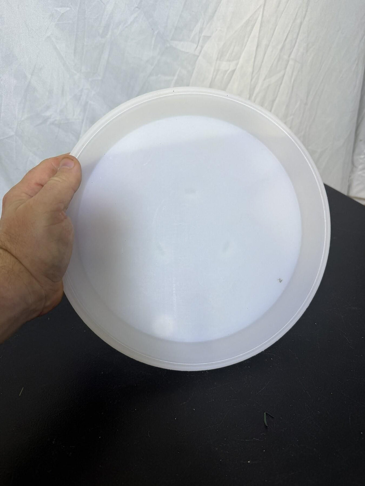 Aladdin Temp-Rite Ready-to-Chill Cold Serving Plate Dish 10" White Plastic - Wormhole Thrift