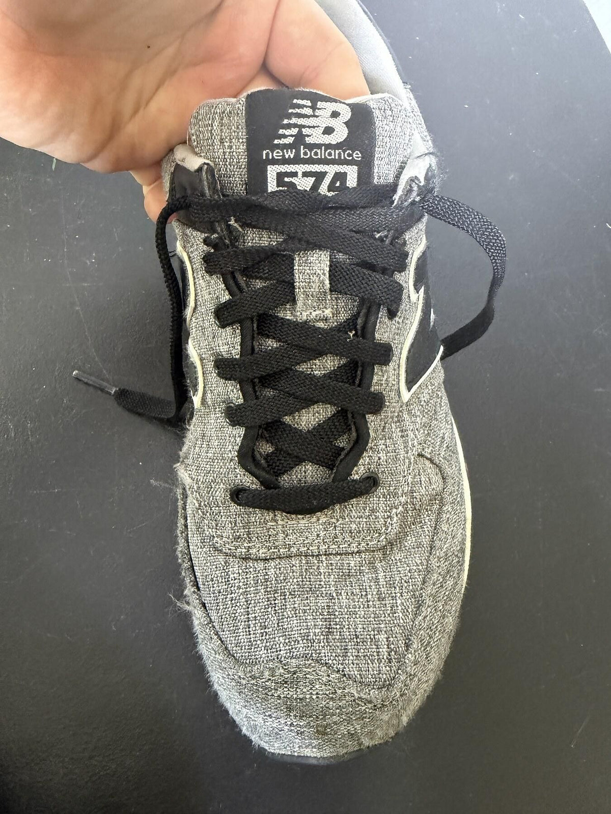 New Balance 574 ML574TXE Men's US 8 Gray Black Sneakers Shoes - Wormhole Thrift