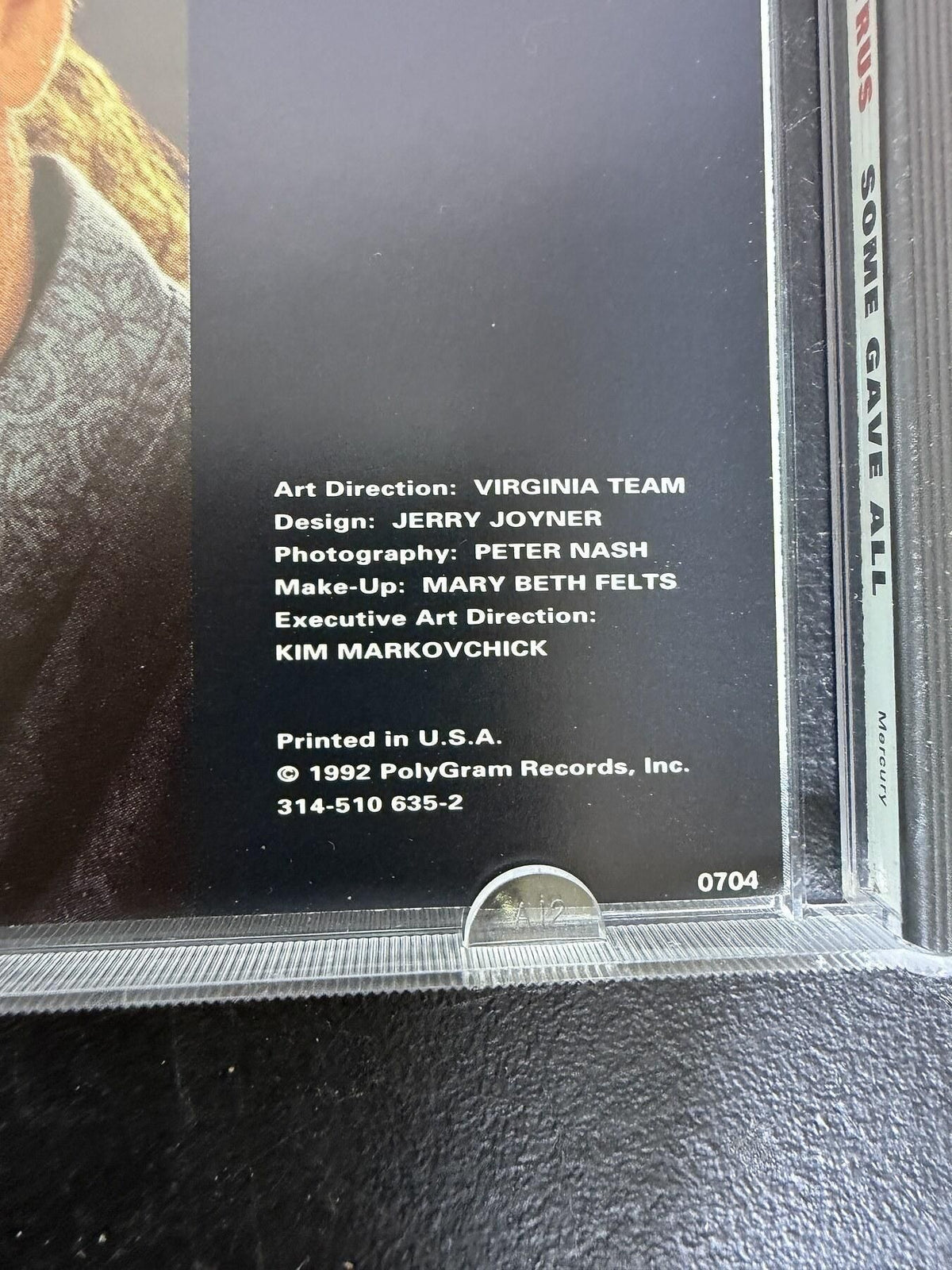 Billy Ray Cyrus - Some Gave All CD (1992 Mercury Records BMG Club) - Wormhole Thrift