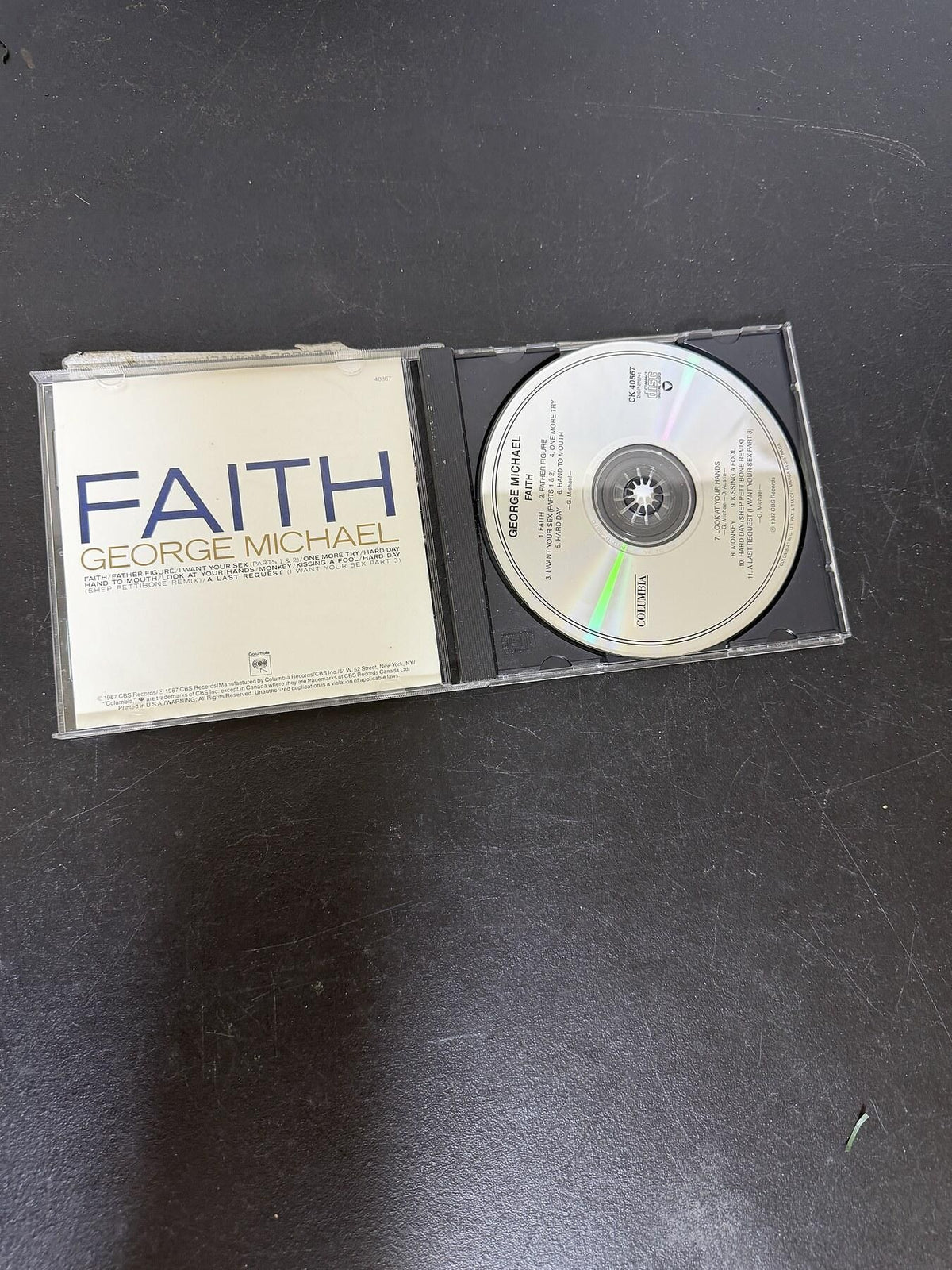 George Michael - Faith CD Album (1987 Columbia Records, Grammy Sticker) - Wormhole Thrift