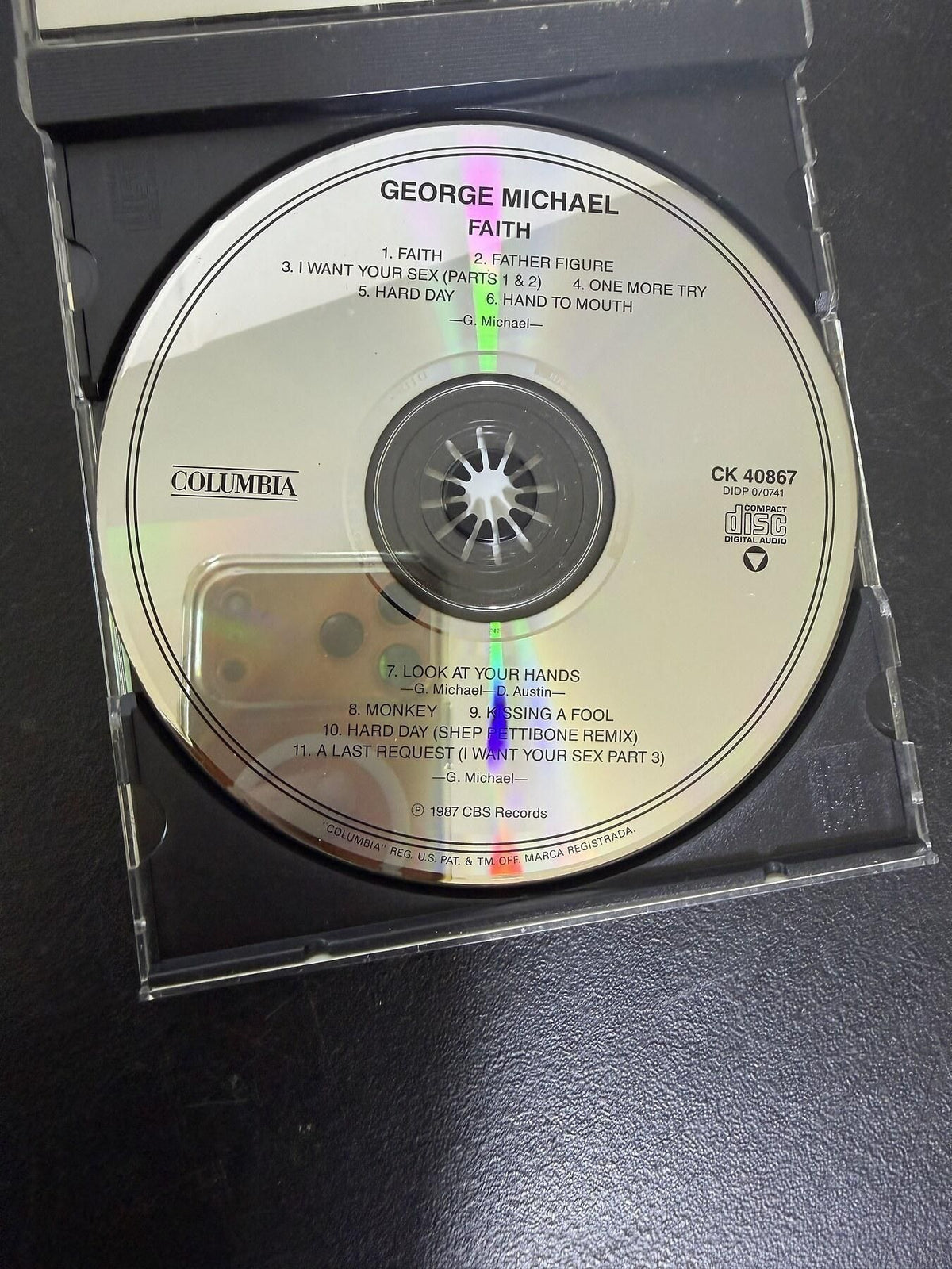 George Michael - Faith CD Album (1987 Columbia Records, Grammy Sticker) - Wormhole Thrift