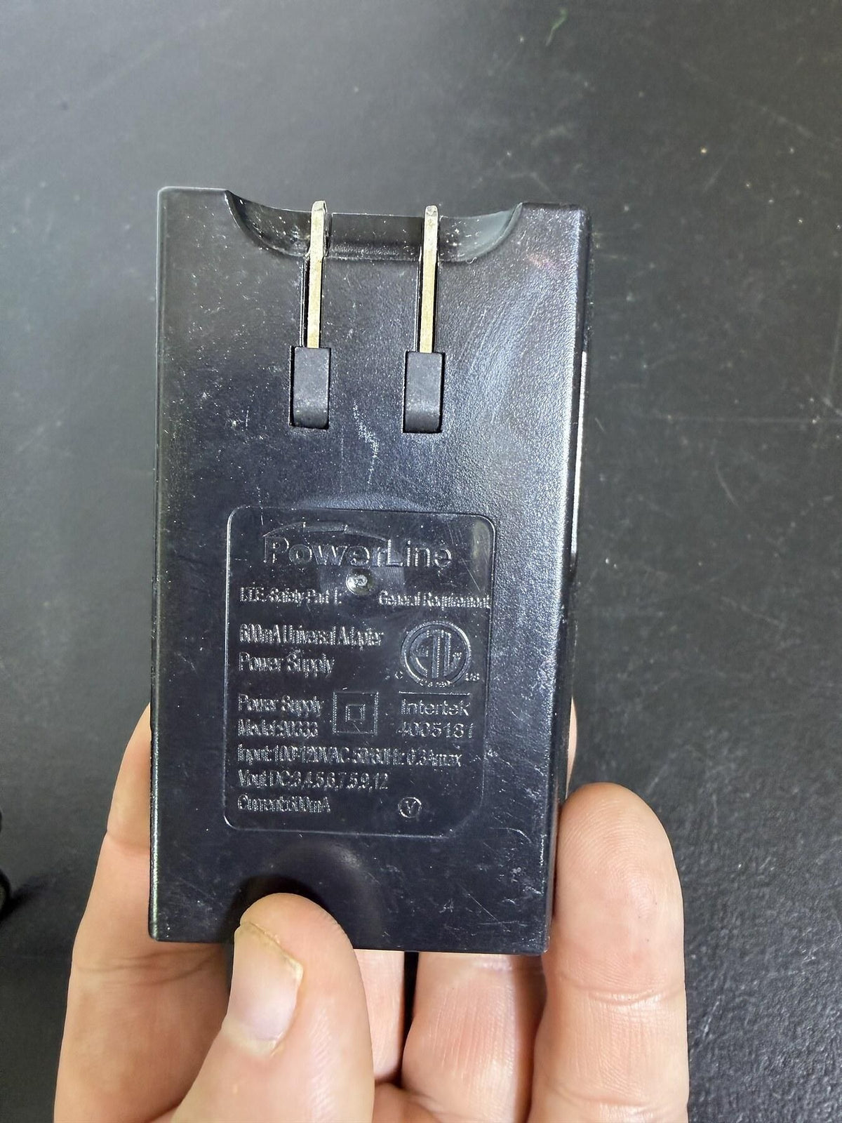 PowerLine 500mA Universal AC Adapter Power Supply Model 43055 - Wormhole Thrift
