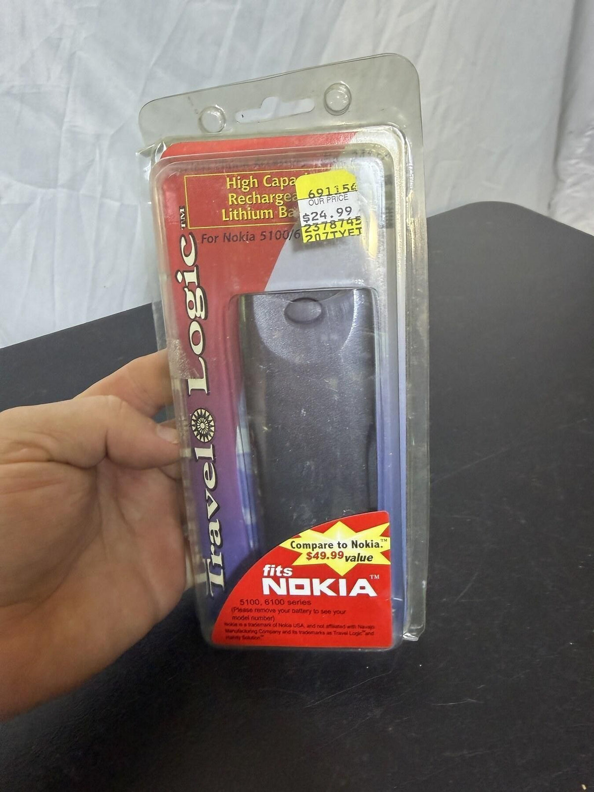 Travel Logic High Capacity Lithium Battery for Nokia 5100/6100 Series - Wormhole Thrift