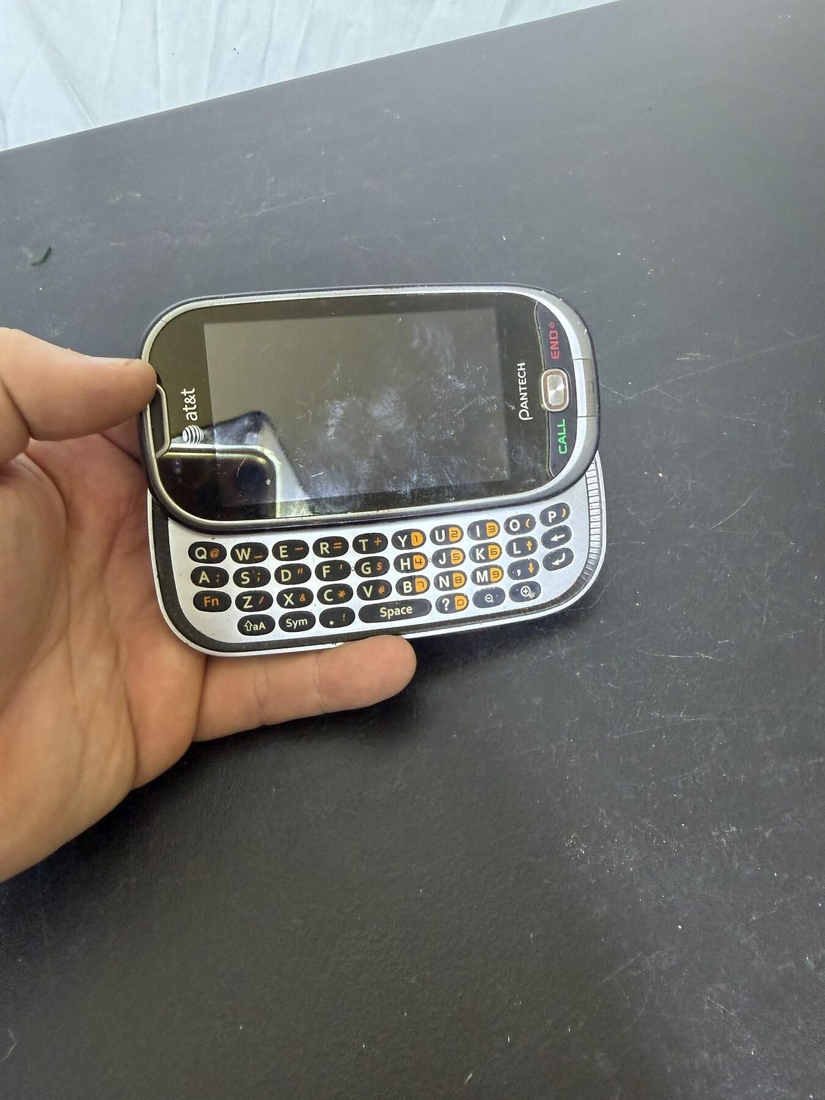 Pantech Matrix C820 AT&T Slider QWERTY Feature Phone Vintage - Wormhole Thrift