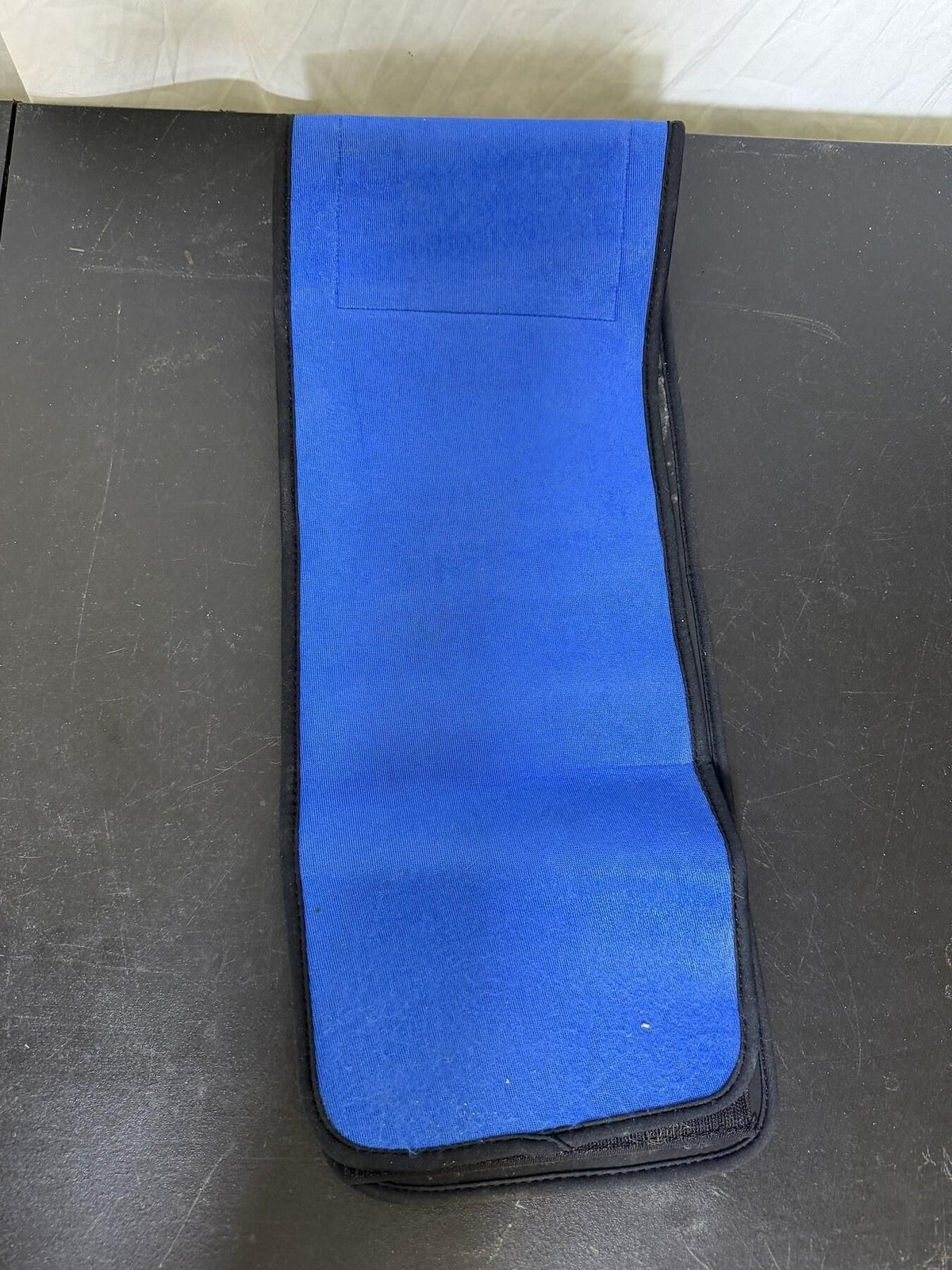 Blue Neoprene Waist Trimmer Back Support Wrap Made in Taiwan - Wormhole Thrift
