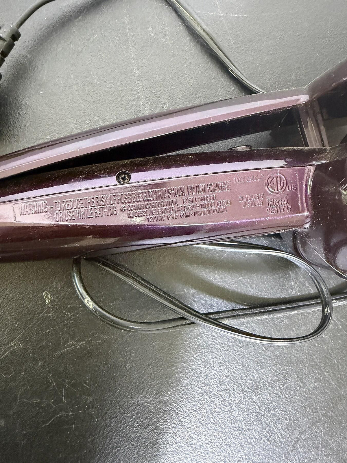Conair InfinitiPRO Automatic Hair Curler - Dark Purple - Wormhole Thrift