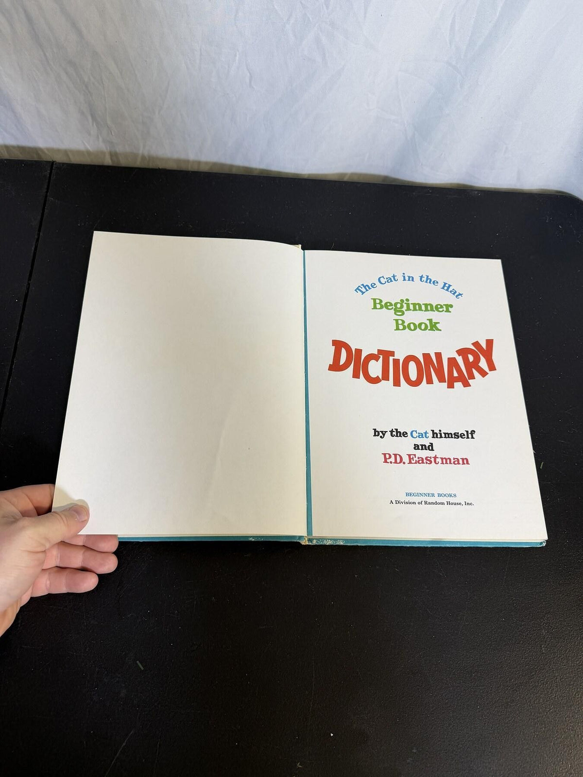 Vintage Dr. Seuss The Cat in the Hat Beginner Book Dictionary 1964 - Wormhole Thrift