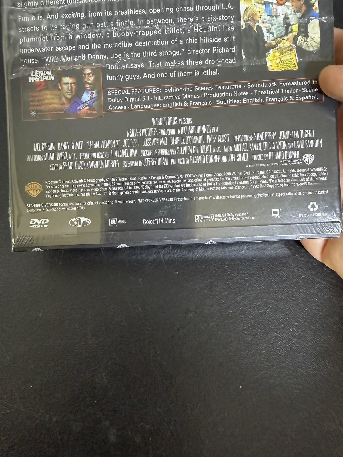 Vintage Lethal Weapon 2 DVD - Mel Gibson Danny Glover Action Movie - Wormhole Thrift