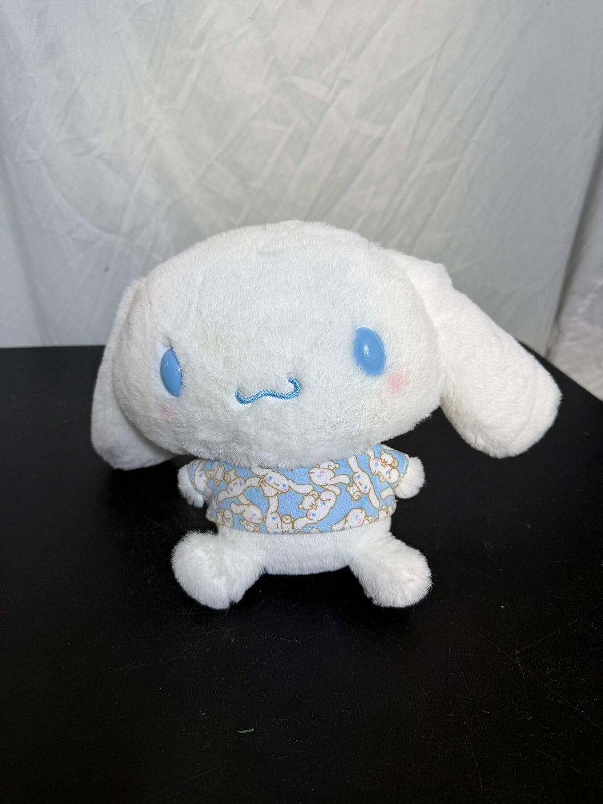 Sanrio Cinnamoroll Plush Toy - White with Blue Shirt - 2024 - Wormhole Thrift