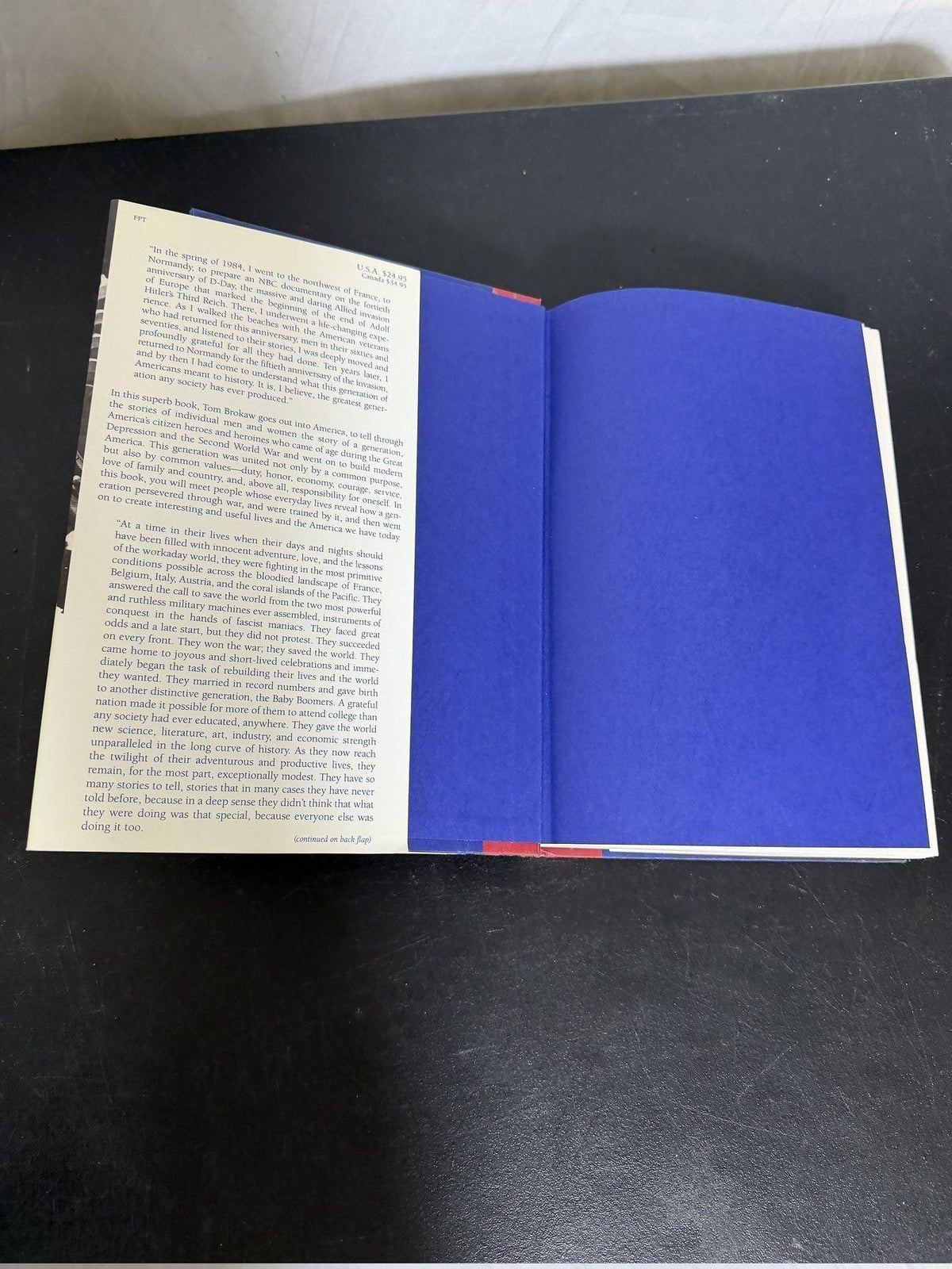 Vintage 1998 Tom Brokaw The Greatest Generation Hardcover Book - Wormhole Thrift