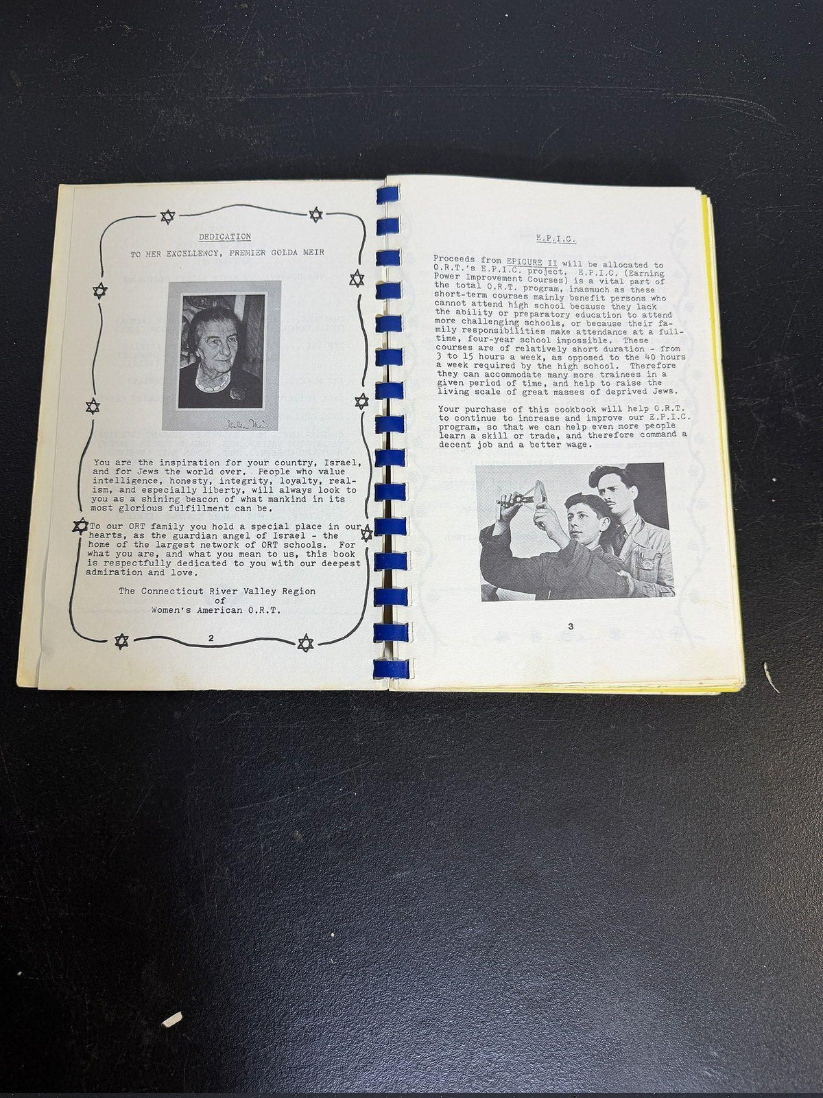 Vintage ORT Epicure II Cookbook Mrs. Jacob Javits Signed Community Recipes - Wormhole Thrift