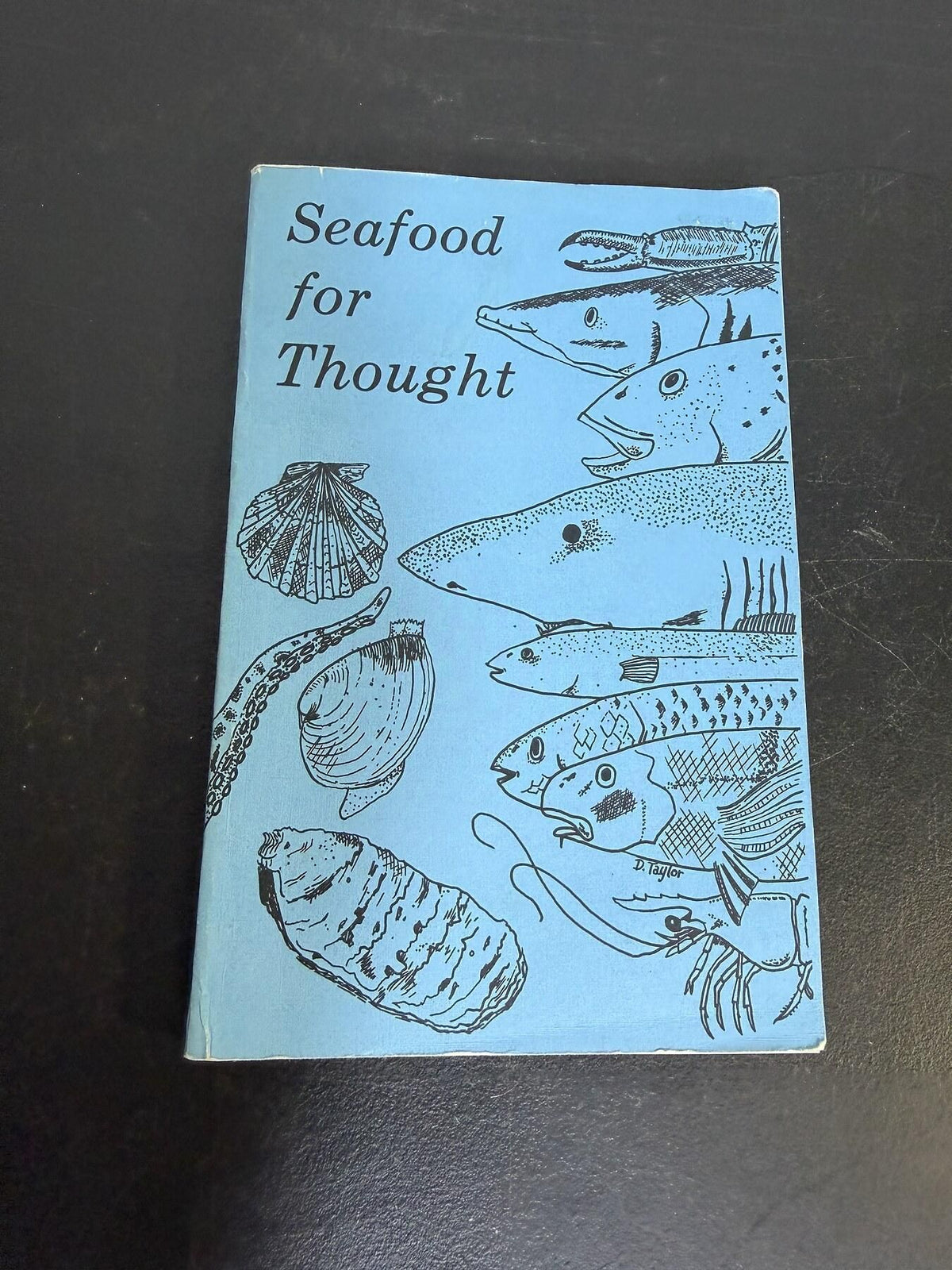 Vintage Seafood for Thought Cookbook Recipe Book Illustrated - Wormhole Thrift