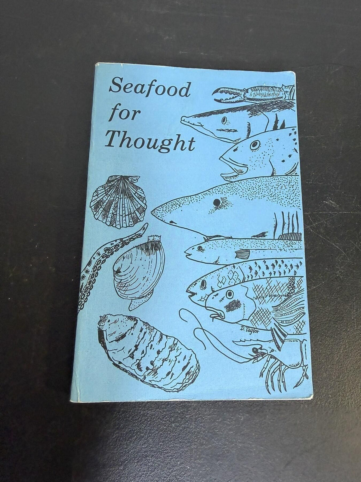Vintage Seafood for Thought Cookbook Recipe Book Illustrated - Wormhole Thrift