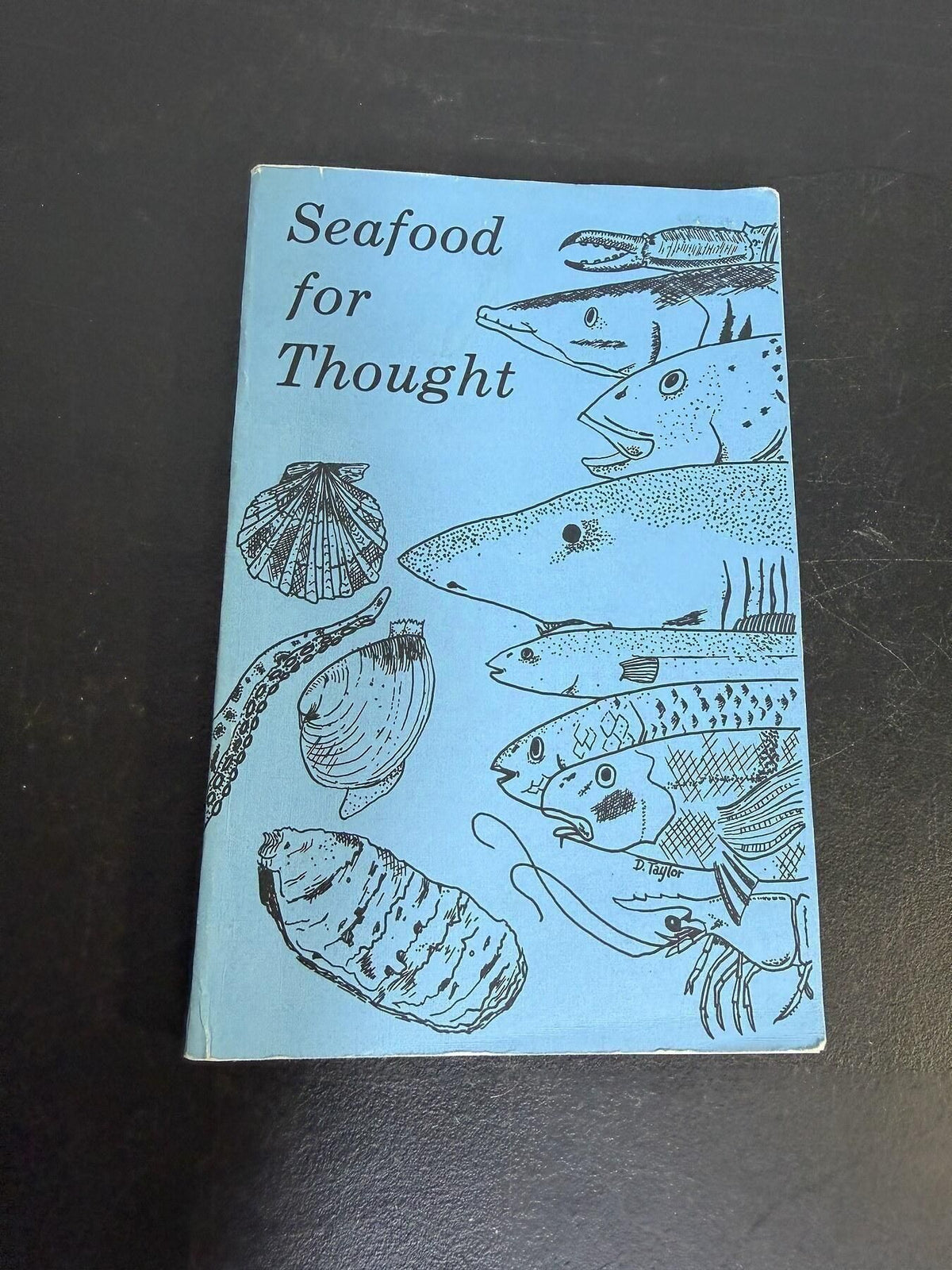 Vintage Seafood for Thought Cookbook Recipe Book Illustrated - Wormhole Thrift
