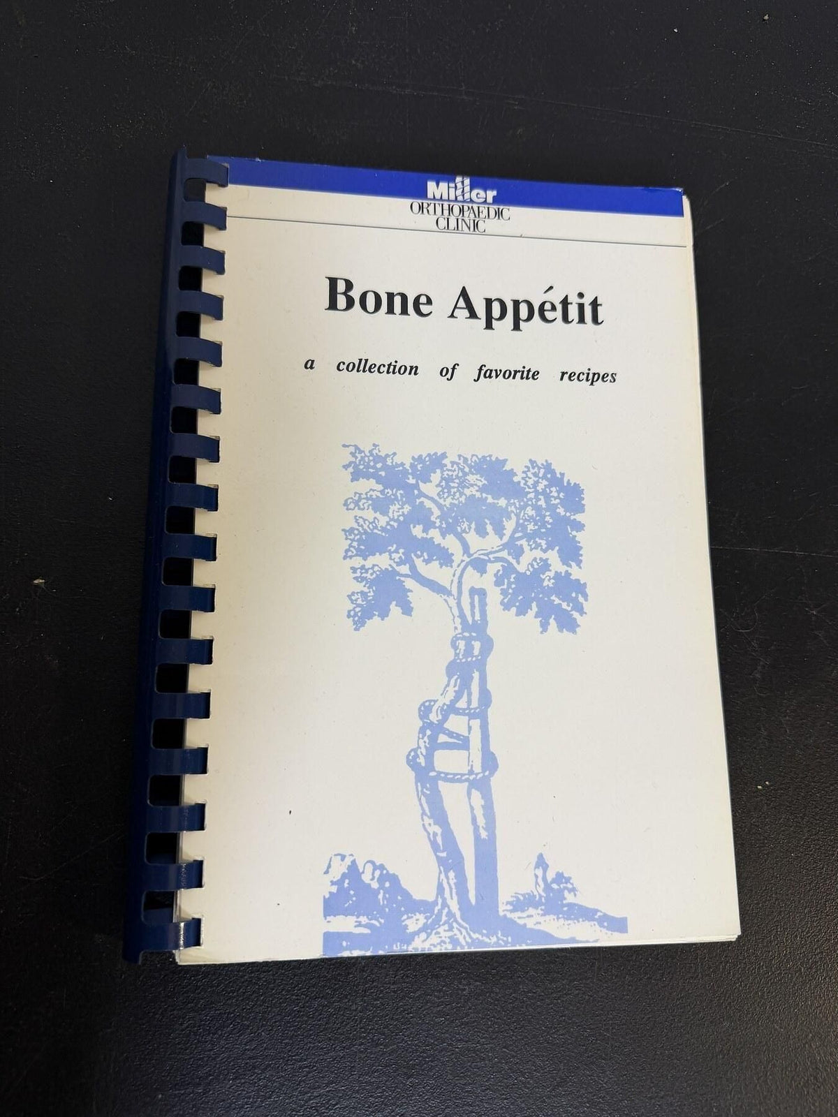 Vintage 1991 Bone Appétit Miller Orthopedic Clinic Spiral Cookbook Recipes - Wormhole Thrift
