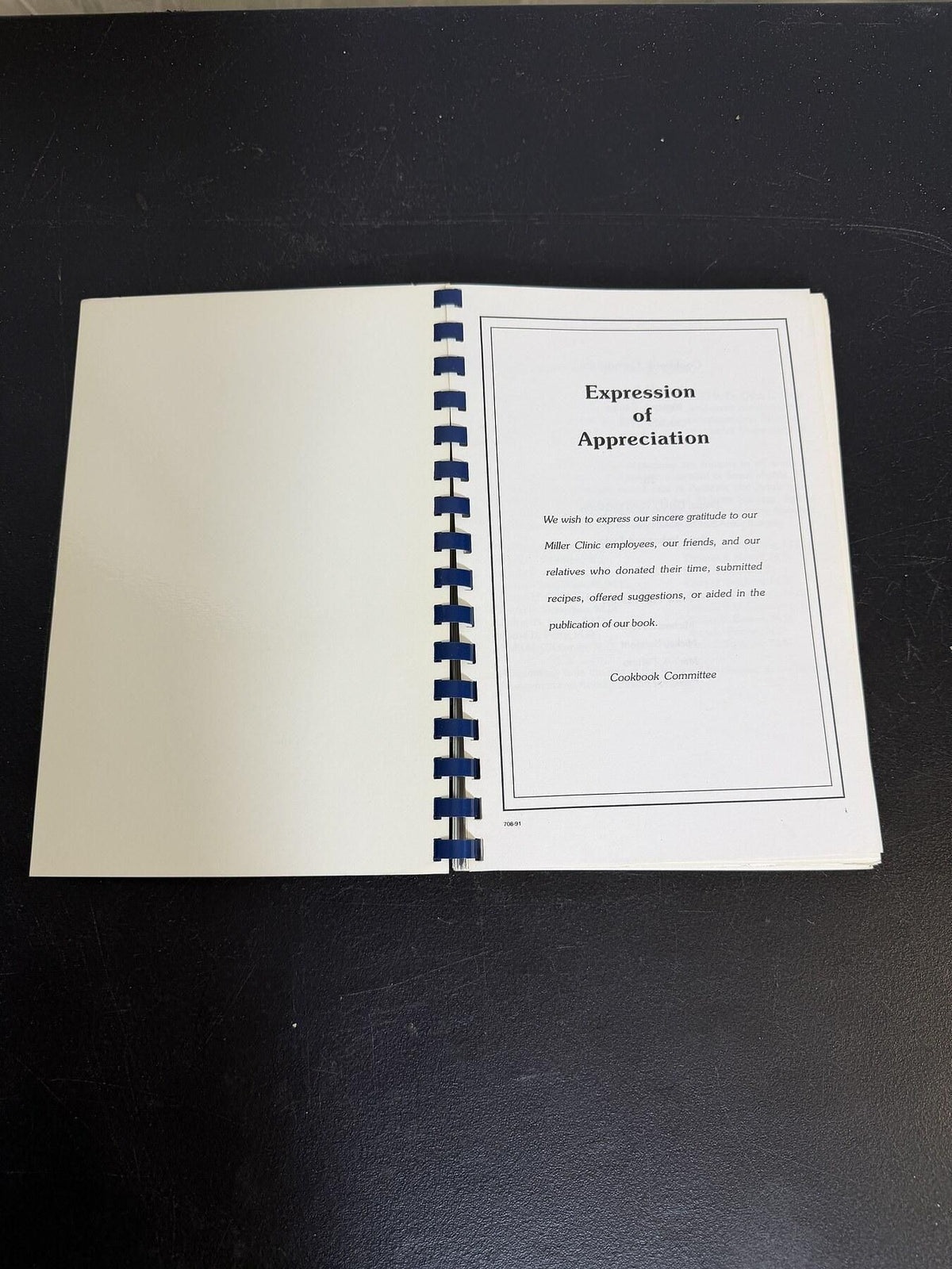 Vintage 1991 Bone Appétit Miller Orthopedic Clinic Spiral Cookbook Recipes - Wormhole Thrift