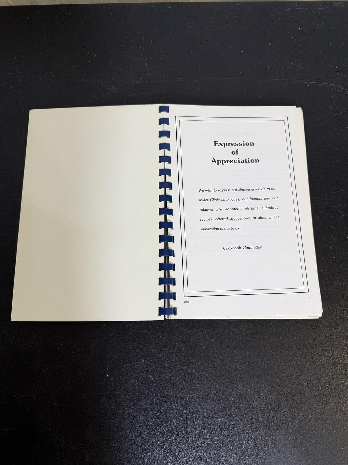 Vintage 1991 Bone Appétit Miller Orthopedic Clinic Spiral Cookbook Recipes - Wormhole Thrift