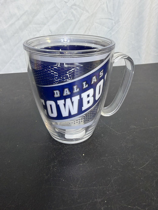 Dallas Cowboys NFL Boelter Brands Legend Double Wall Plastic Mug Cup - Wormhole Thrift