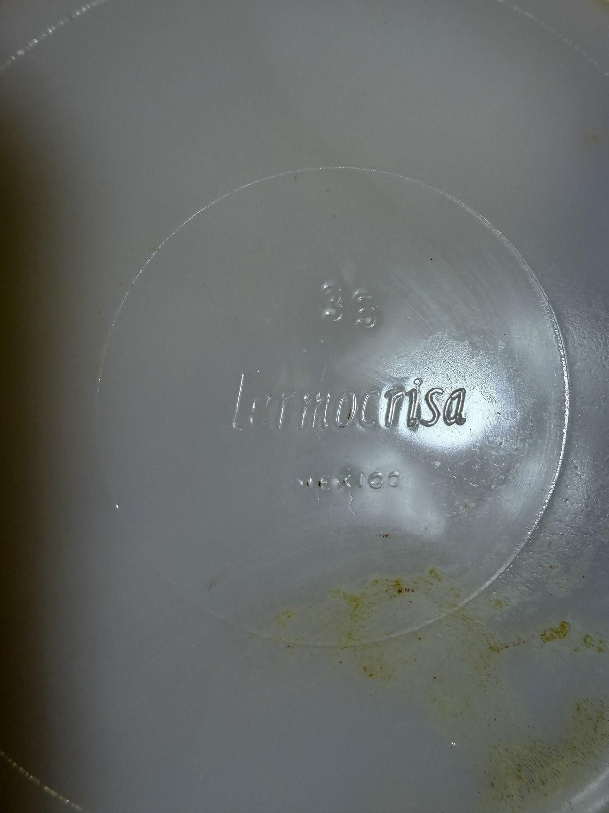 Vintage Termocrisa Mexico Amber Iridescent Swirl Glass Plates (Set of 5) - Wormhole Thrift
