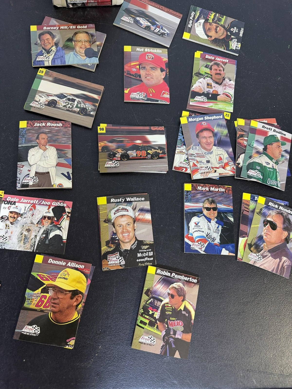 Vintage NASCAR Finish Line Racing Winston Cup Trading Cards Lot - Wormhole Thrift