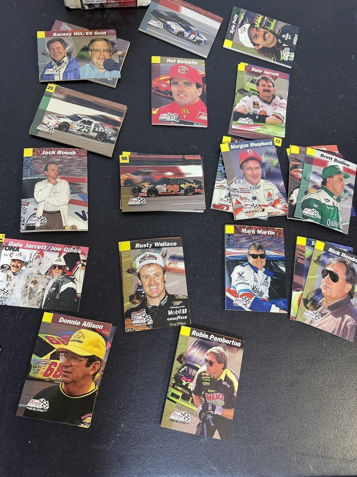 Vintage NASCAR Finish Line Racing Winston Cup Trading Cards Lot - Wormhole Thrift