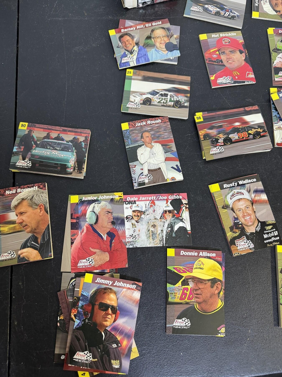 Vintage NASCAR Finish Line Racing Winston Cup Trading Cards Lot - Wormhole Thrift