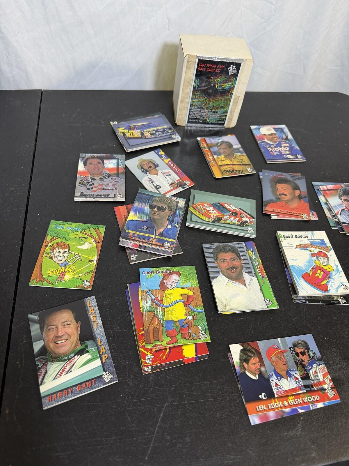 Vintage 1994 Press Pass NASCAR Race Card Set - Drivers & Cars - Wormhole Thrift
