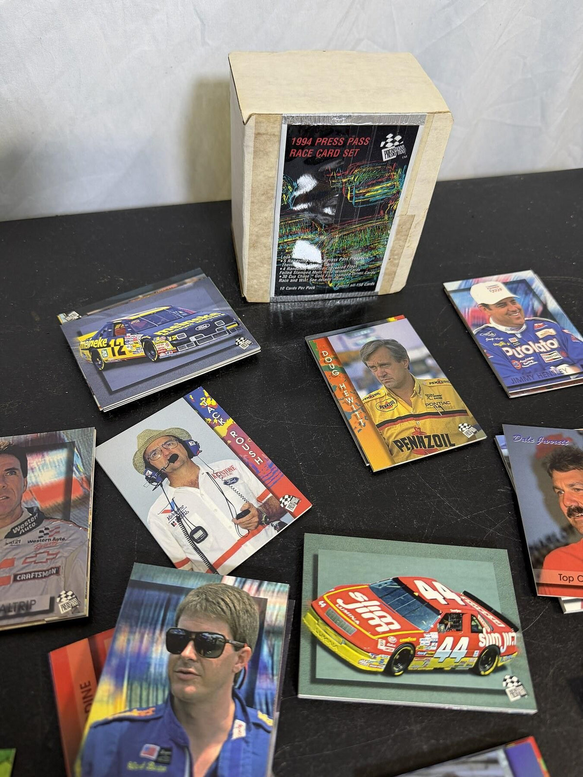 Vintage 1994 Press Pass NASCAR Race Card Set - Drivers & Cars - Wormhole Thrift