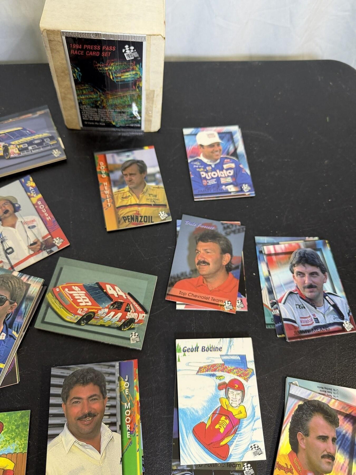 Vintage 1994 Press Pass NASCAR Race Card Set - Drivers & Cars - Wormhole Thrift