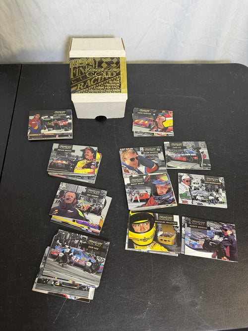1994 Finish Line Gold NASCAR Racing Cards Lot - Vintage Sports Cards - Wormhole Thrift