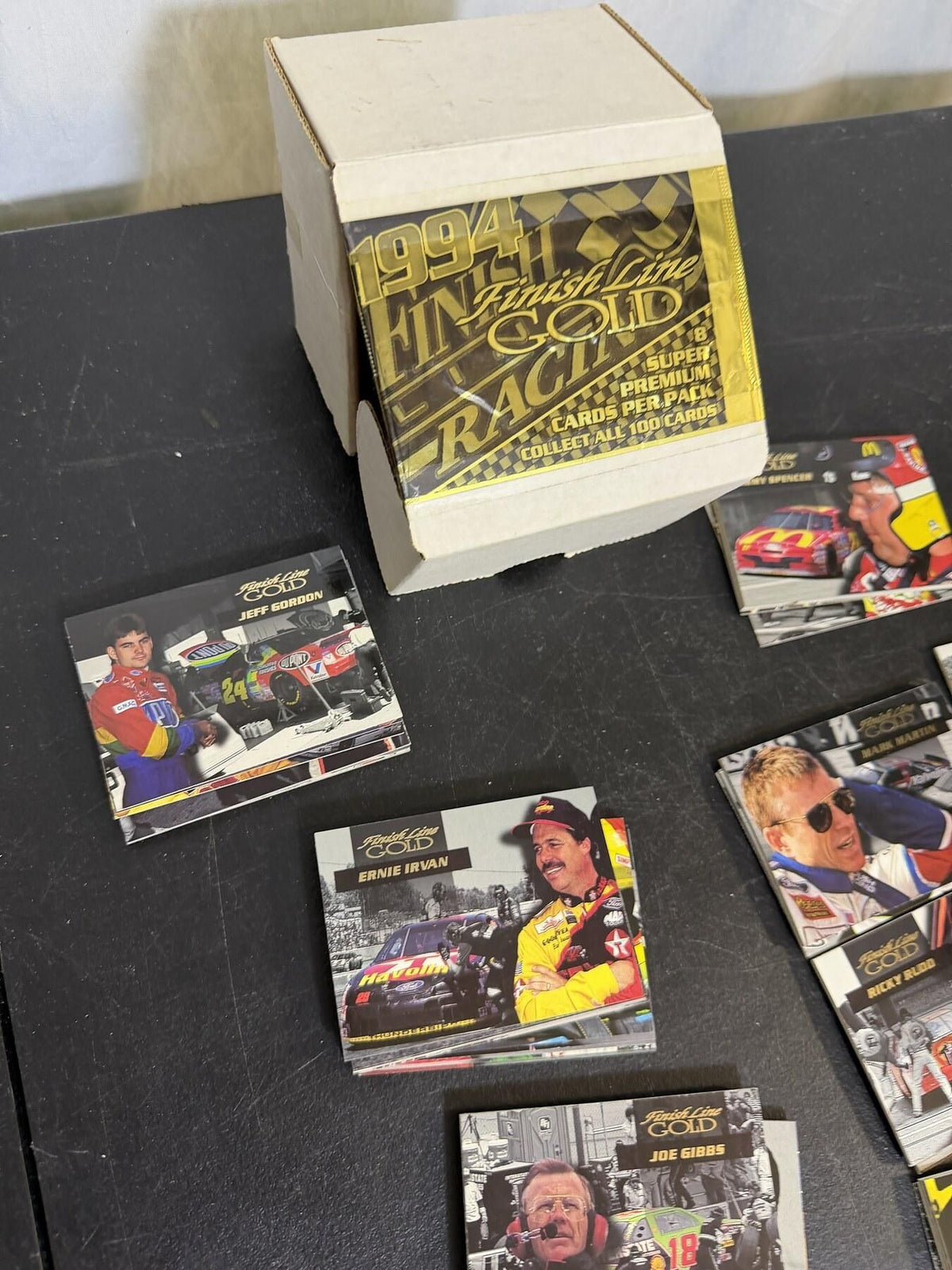 1994 Finish Line Gold NASCAR Racing Cards Lot - Vintage Sports Cards - Wormhole Thrift